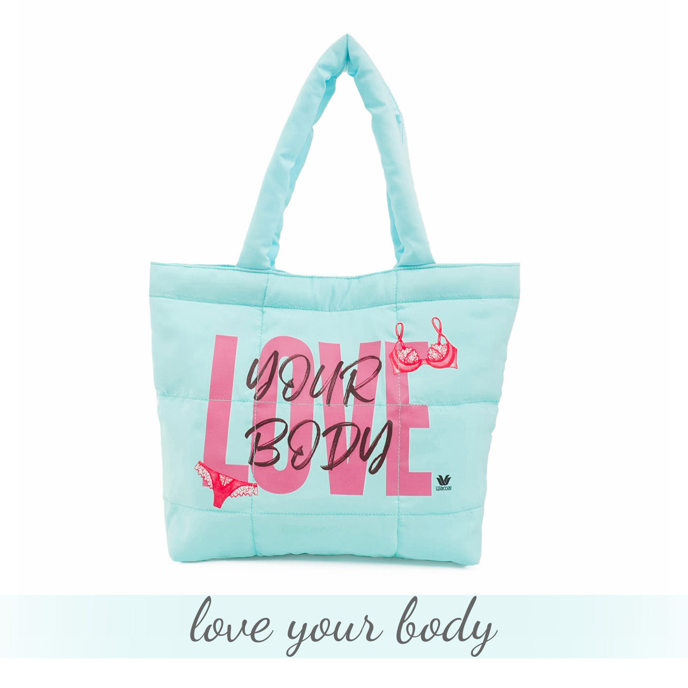 Wacoal Love your body fluffy bag รุ่น WW1605 สีฟ้า (PE)