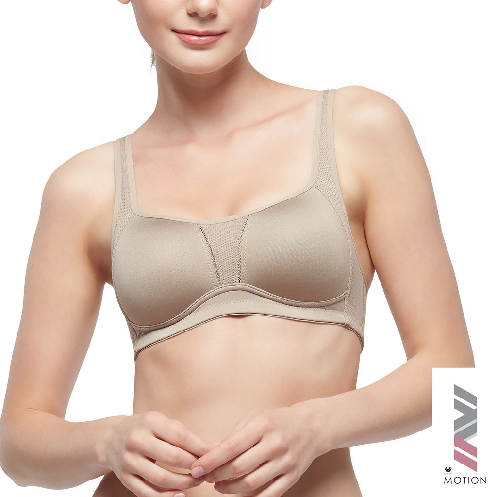 วาโก้บราสำหรับออกกำลังกาย Perfect Bra Motion Wear รุ่น WR1491 สีน้ำตาล (KA)