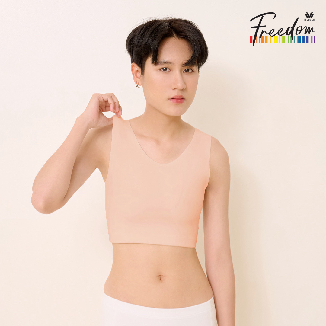 Wacoal FREEDOMเสื้อกล้ามกระชับอก Free cut แบบครึ่งตัว รุ่น WX1509 สีเบจ (BE)
