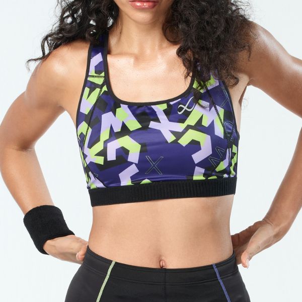CW-X Sports Bra บราออกกำลังกาย แบบสวมหัว รุ่น IC4183 สี PU