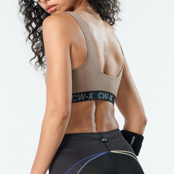 CW-X Sports Bra บราออกกำลังกาย แบบสวมหัว รุ่น IC4186 สี BT