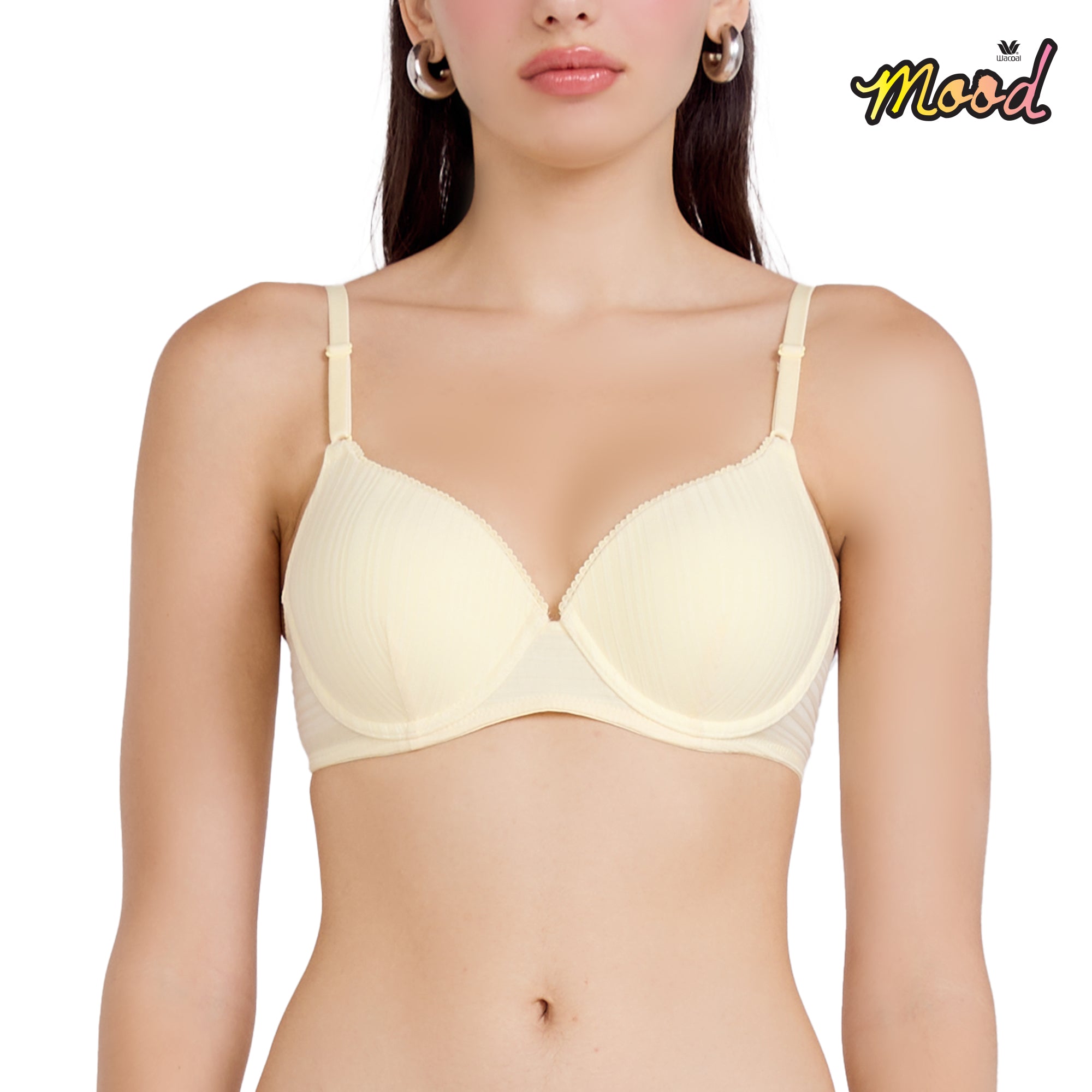 Wacoal Mood ชุดชั้นในวัยรุ่น บรามีโครง รุ่น MM1633 สีเหลือง (YE)