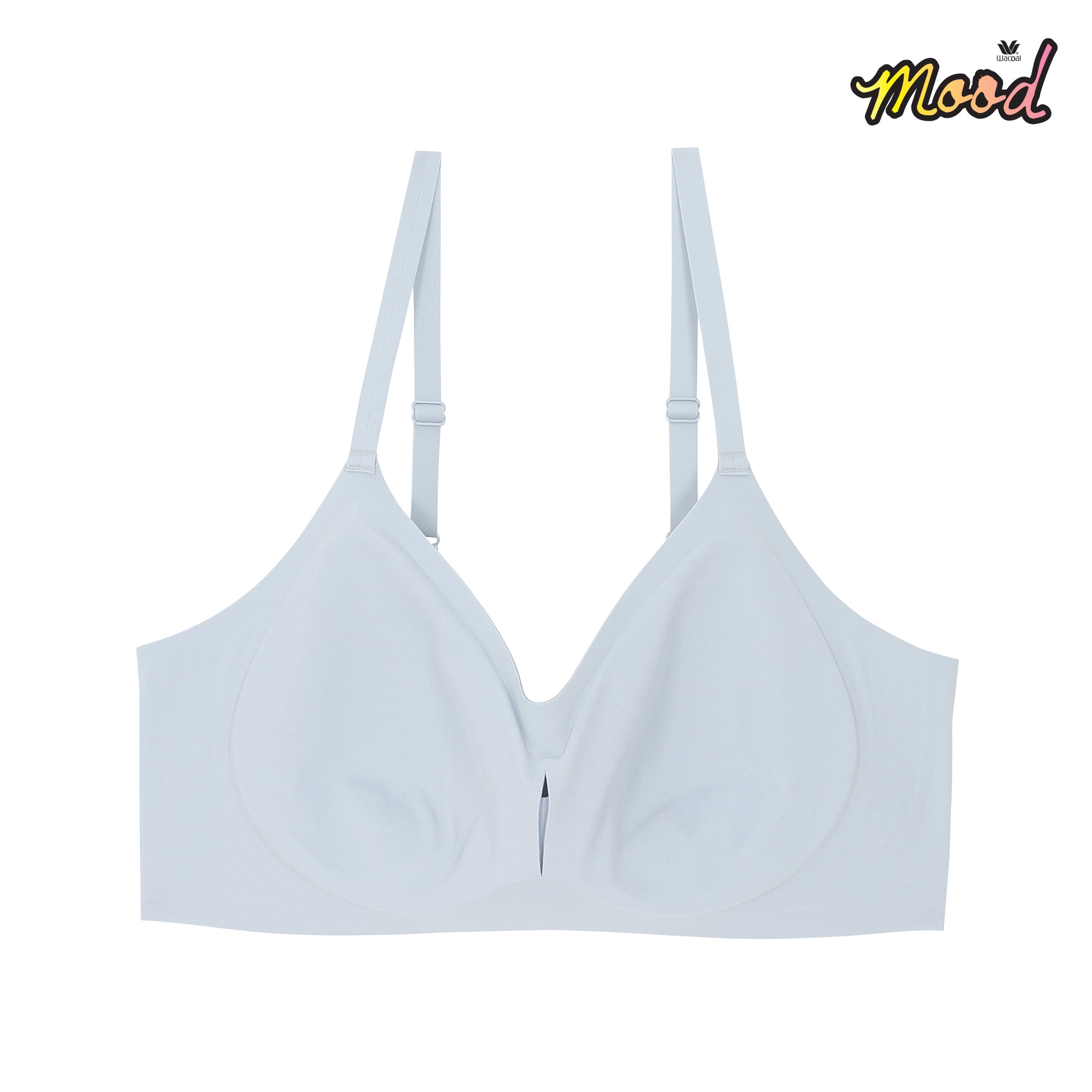 Wacoal Mood ชุดชั้นเนียน บราไร้โครง รุ่น MM1F06 สีฟ้า (LT)