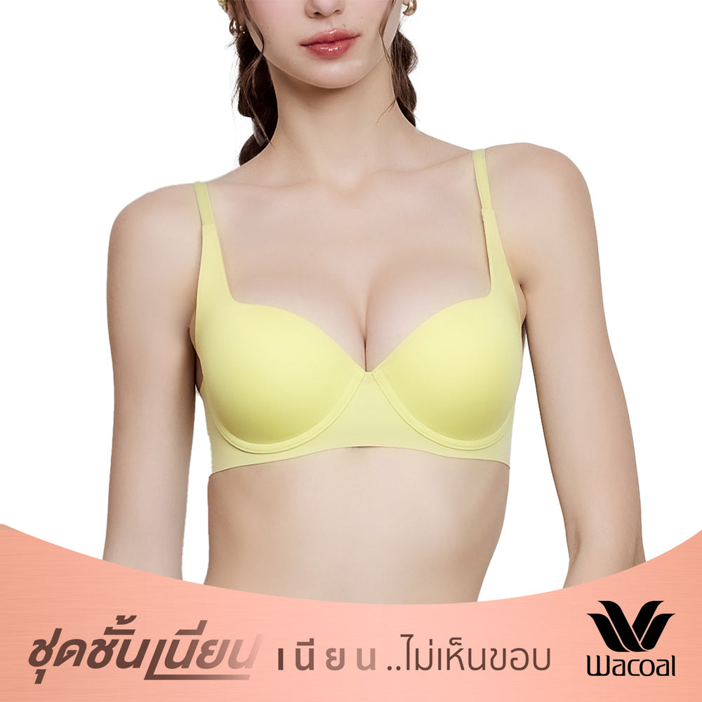 Wacoal บรามีโครง ที่สุดของความเนียน The Best of Wacoal รุ่น MM1H43 สีเหลืองเมล่อน (ME)