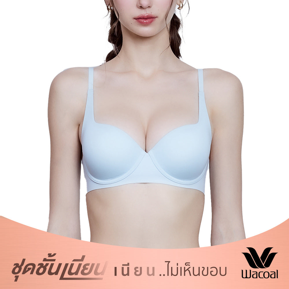 Wacoal บรามีโครง ที่สุดของความเนียน The Best of Wacoal รุ่น MM1H43 สีฟ้า (SX)
