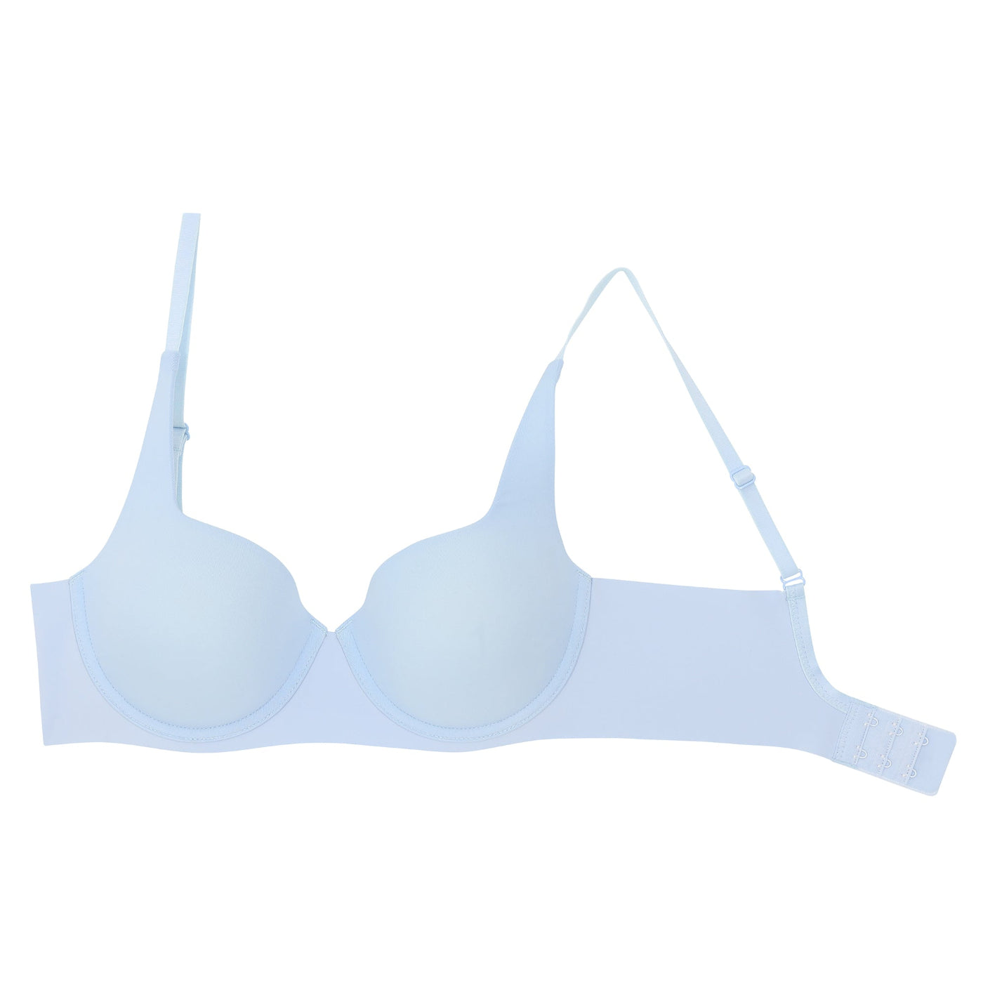 Wacoal ชุดชั้นเนียน บรามีโครง เนียนเรียบ ฟองน้ำบาง รุ่น MM1H43 สีฟ้า (SX)