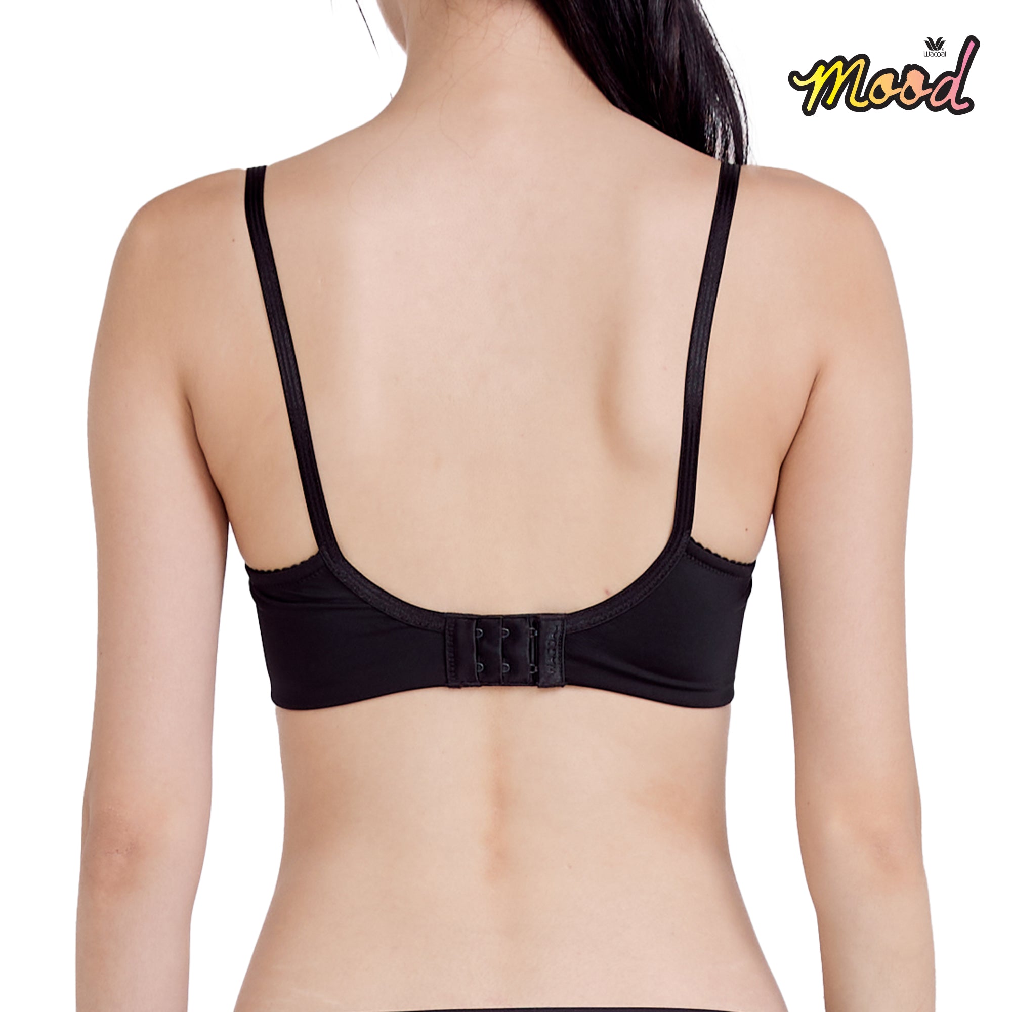 Wacoal Mood Buddy bra Smart Size ชุดชั้นในวัยรุ่น รุ่น MM1Y05 (กางเกงในเข้าคู่ รุ่น MUMY05) สีดำ (BL)