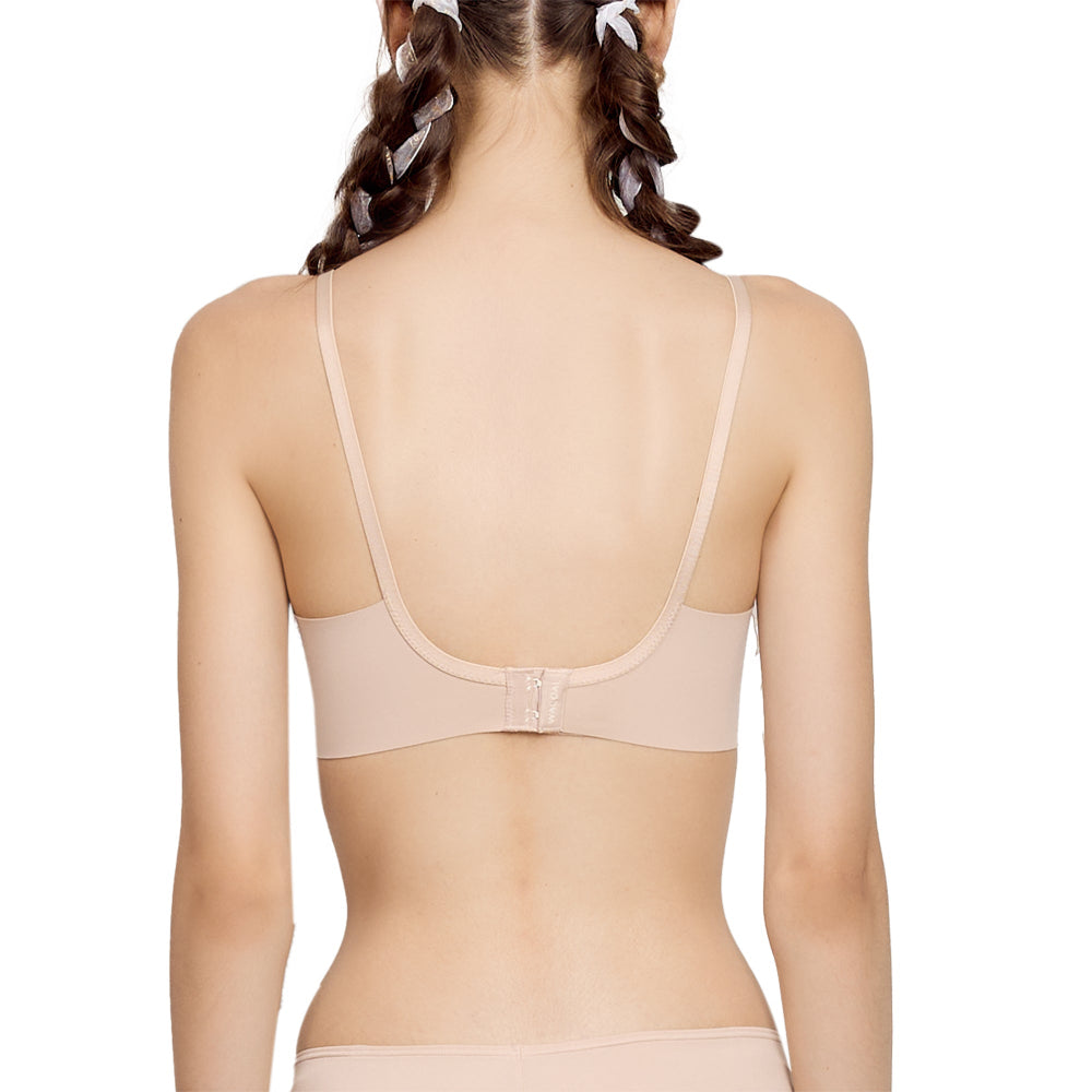 Wacoal Mood Summer Smoothie Bra ชุดชั้นในวัยรุ่น บราไร้โครง รุ่น MM1Y10 สีเบจ (BE)