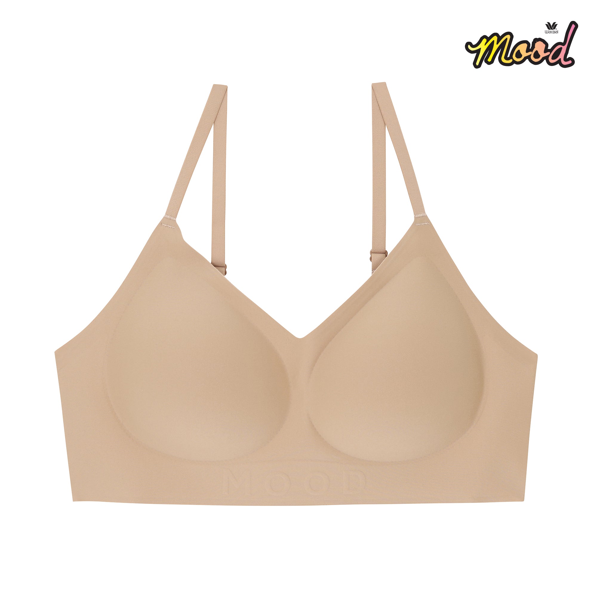 Wacoal Mood ชุดชั้นเนียน บราไร้โครง รุ่น MM1Y18 สีเบจ (BE)