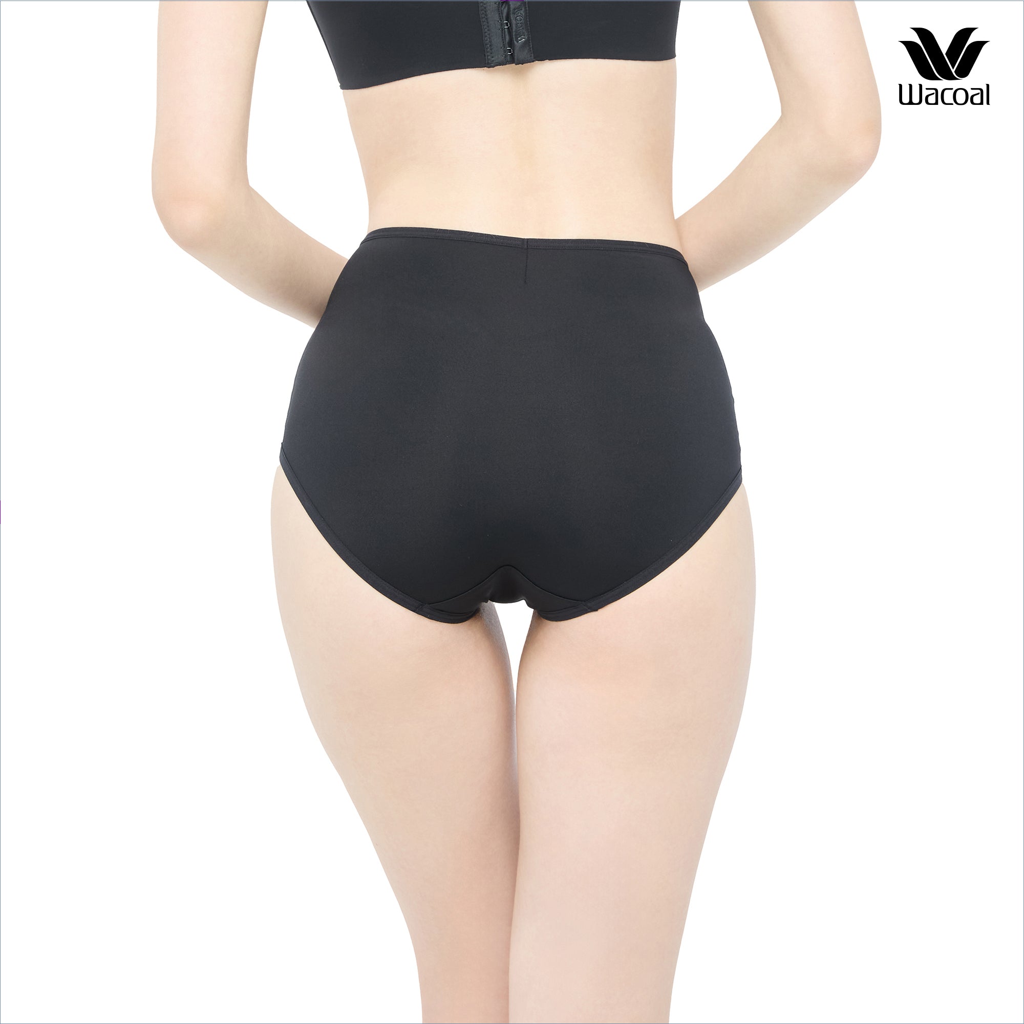 Wacoal Curve Diva บราไร้โครงเก็บกระชับ สาวคัพใหญ่ รุ่น WB7544/WQ1537 (เข้าคู่ MU7544)สีดำ (BL)