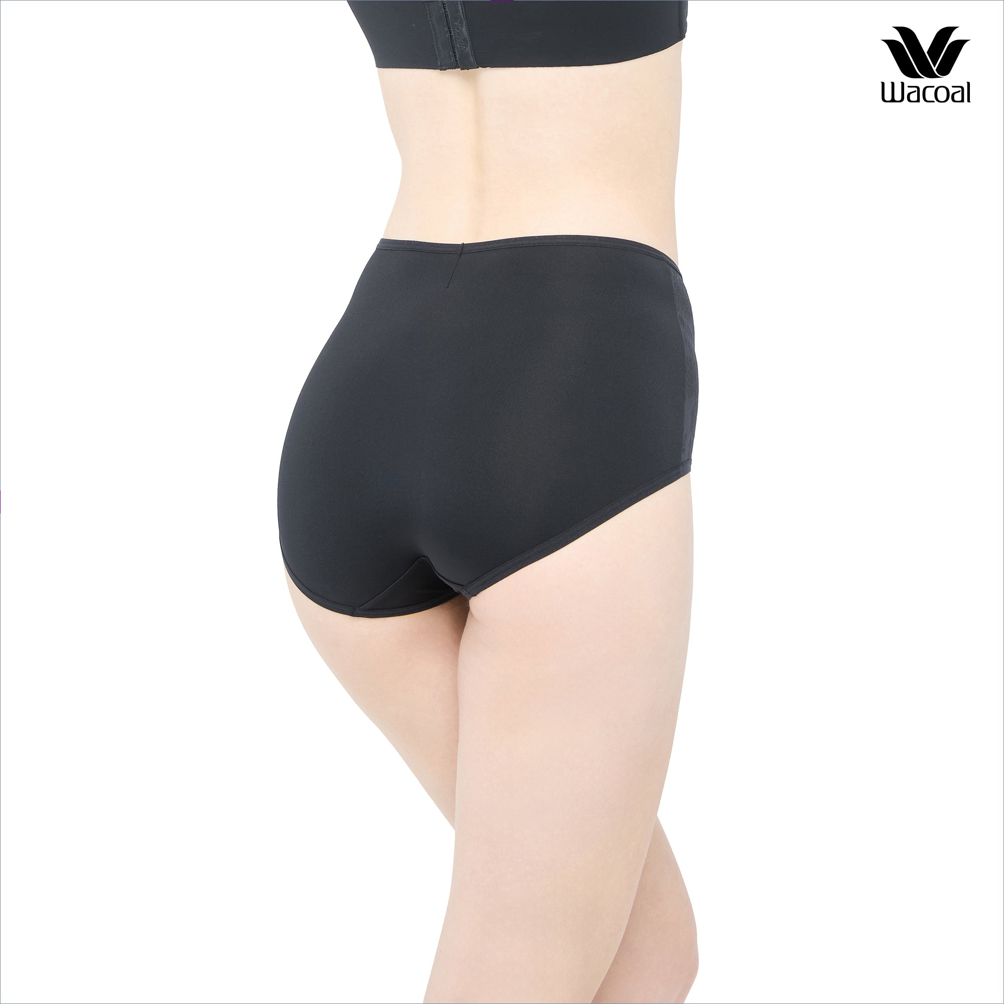 Wacoal Curve Diva บราไร้โครงเก็บกระชับ สาวคัพใหญ่ รุ่น WB7544/WQ1537 (เข้าคู่ MU7544)สีดำ (BL)