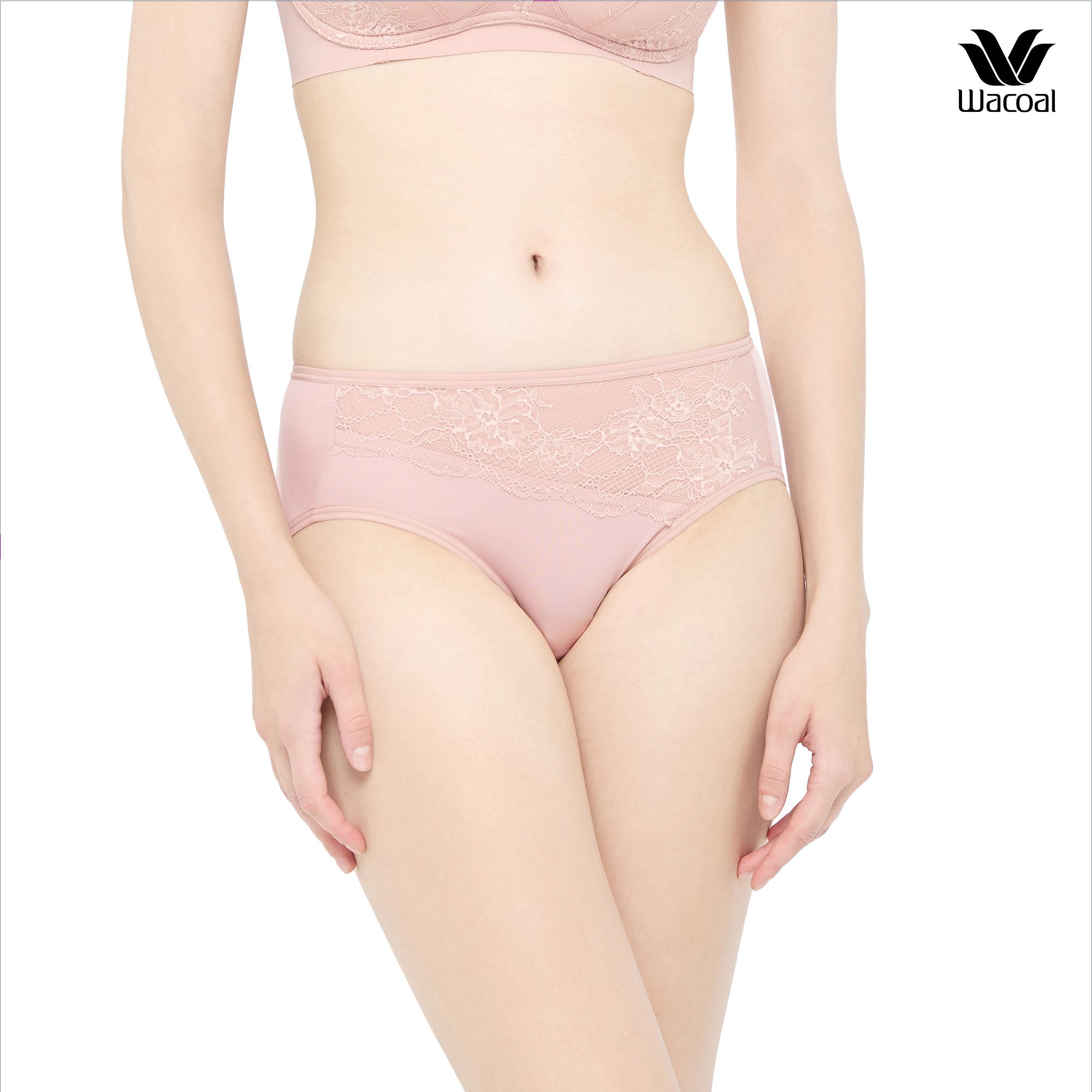 Wacoal Curve Diva บราไร้โครงเก็บกระชับ สาวคัพใหญ่ รุ่น WB7545 (เข้าคู่ MU7545) สีชมพูเนื้ออ่อน (PN)