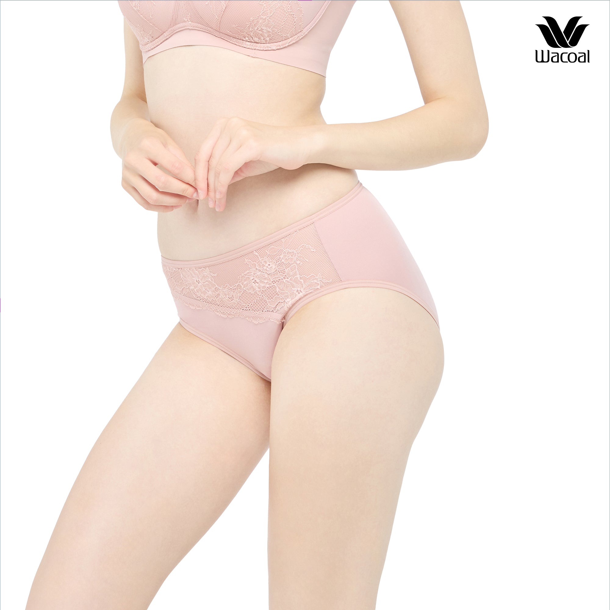 Wacoal Curve Diva บราไร้โครงเก็บกระชับ สาวคัพใหญ่ รุ่น WB7545 (เข้าคู่ MU7545) สีชมพูเนื้ออ่อน (PN)