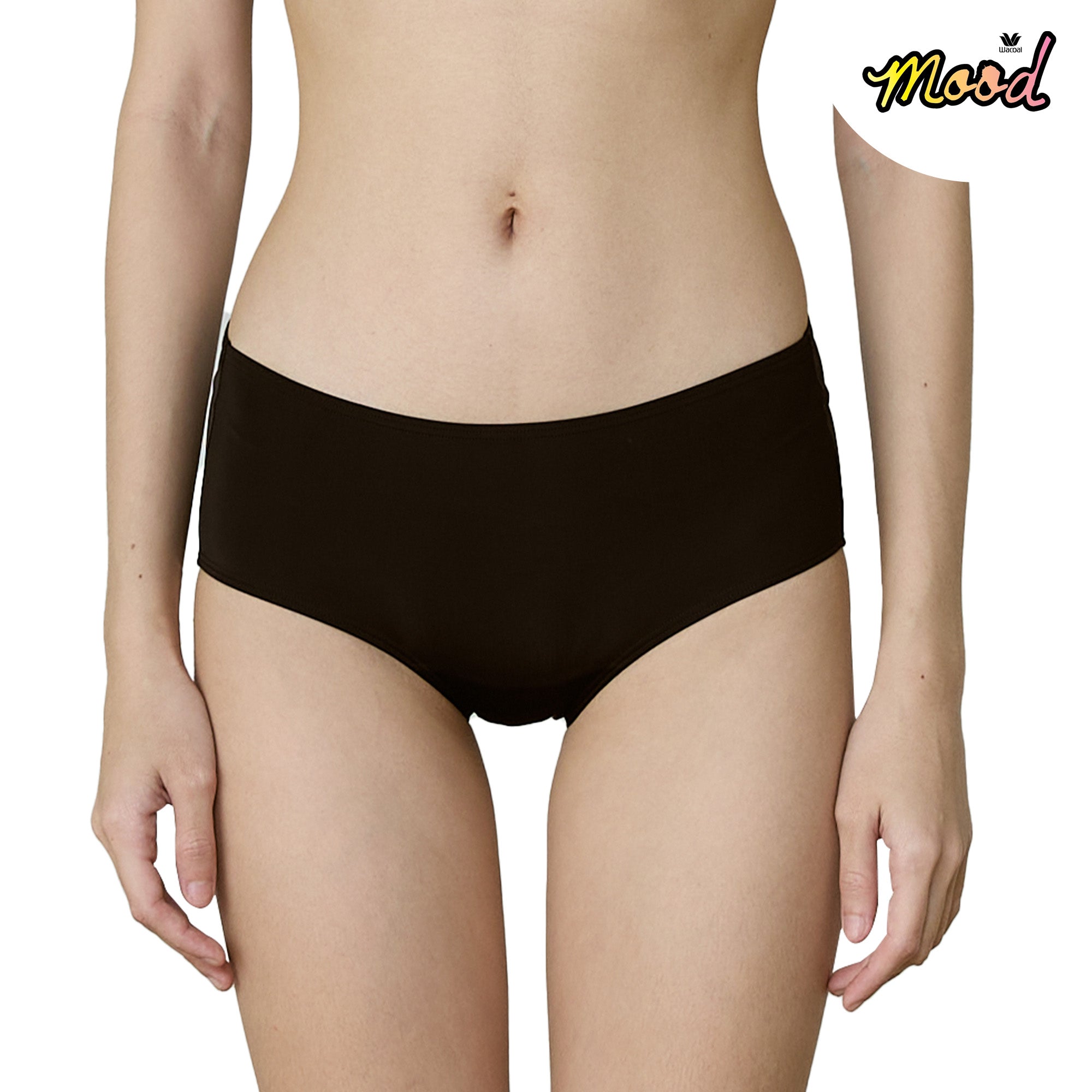 Wacoal Mood Smart Size ชุดชั้นในวัยรุ่น บราไร้โครง รุ่น MM1X84 เข้าคู่ (MUMX84) สีดำ (BL)