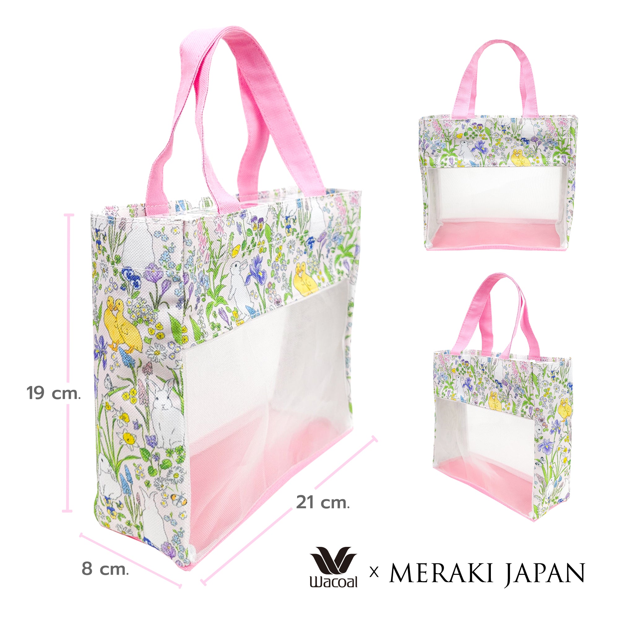 Wacoal x Meraki Japan Handbag กระเป๋าถือ รุ่น WW160400PI PI (สีชมพู)