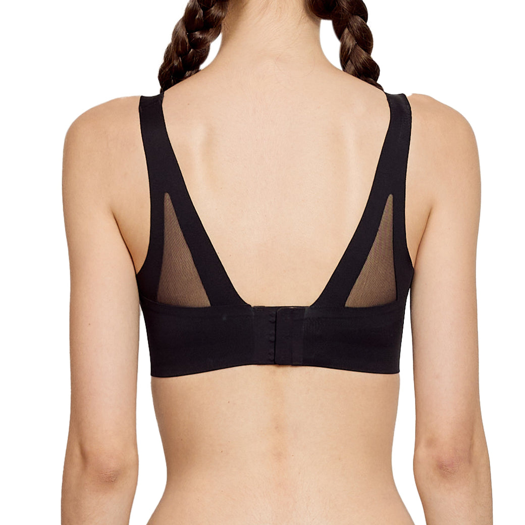 Wacoal ชุดชั้นเนียน บราไร้โครง Smart Size ฟองน้ำบาง รุ่น WB3Y34 สีดำ (BL)