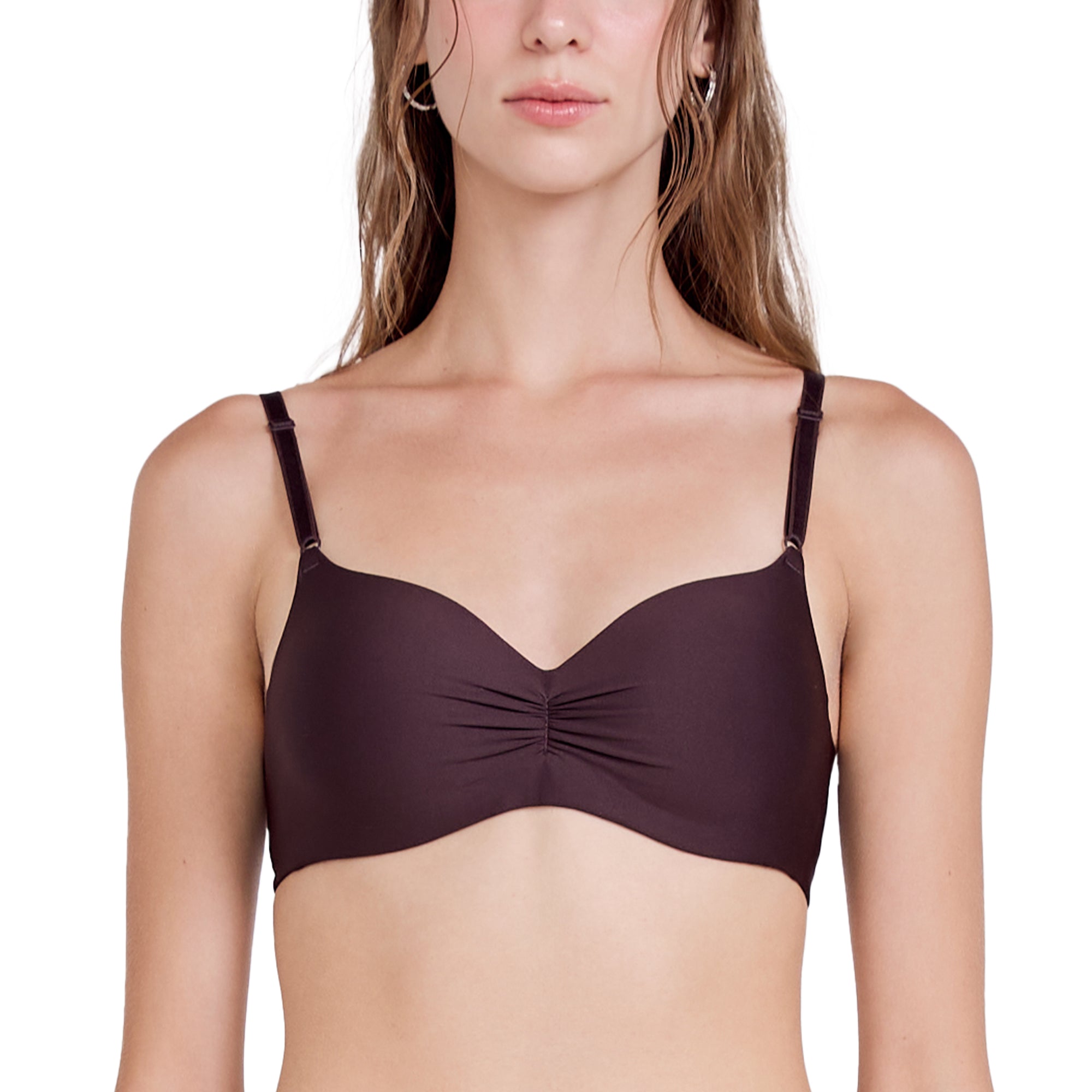 Wacoal Go Girls Smart Size Easy Matching Bra บราไร้โครงวาโก้ รุ่น WB3Y41 สีน้ำตาลไหม้ (BT)