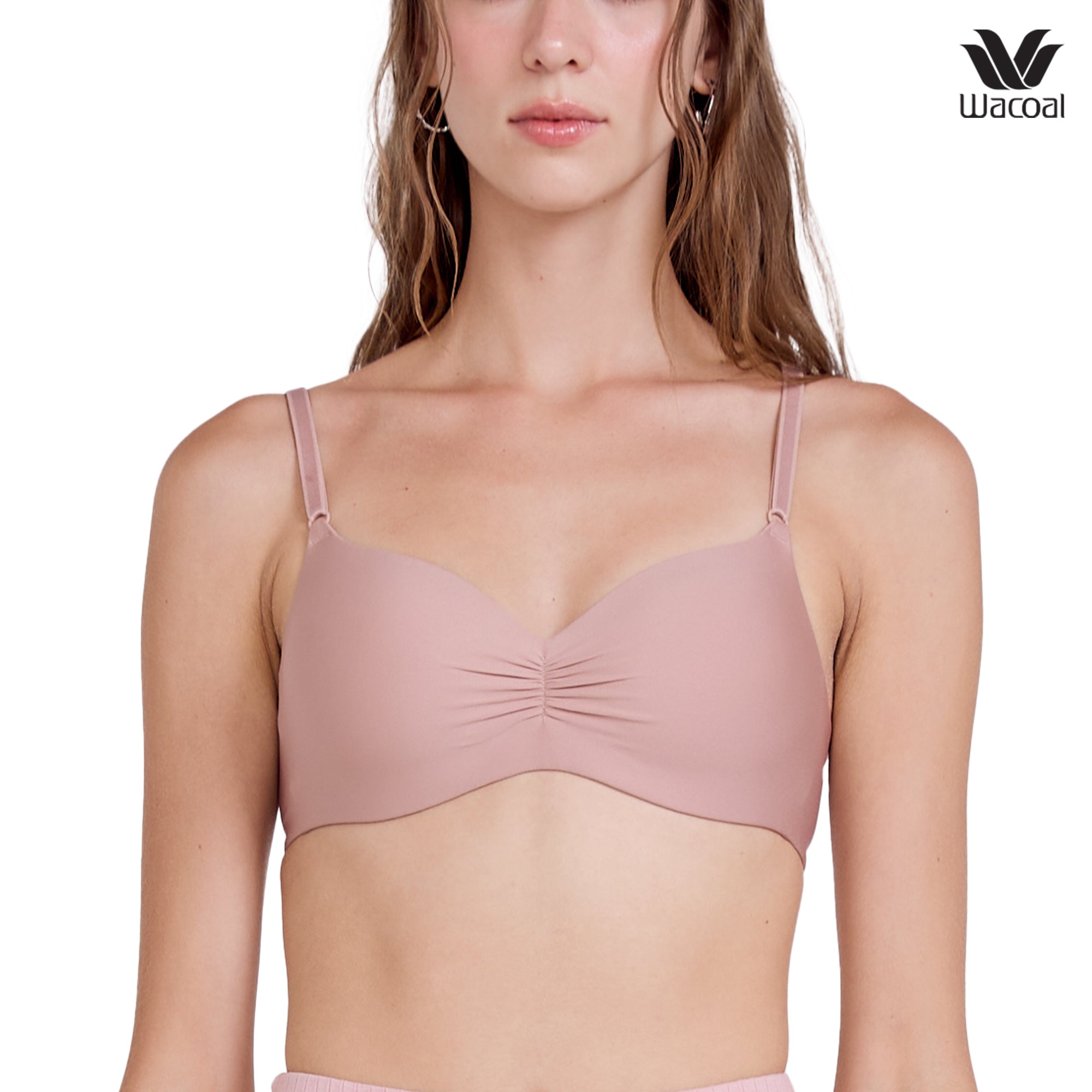 Wacoal Go Girls Smart Size Easy Matching Bra บราไร้โครงวาโก้ รุ่น WB3Y41 สีโอวัลติน (OT)