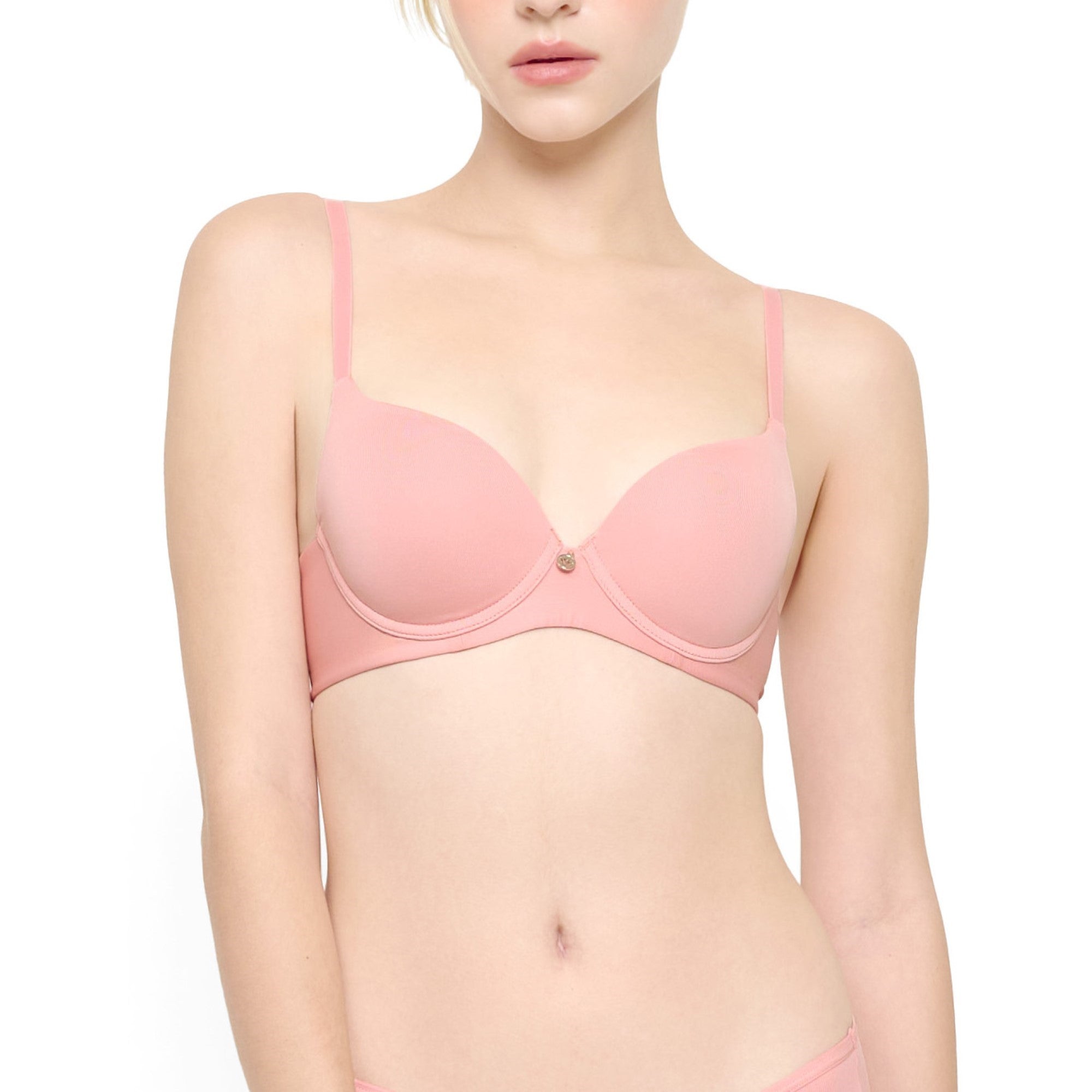 Wacoal Cool Innovation บรามีโครง ฟองน้ำบาง 10 มิล รุ่น WB5P63 สีเนื้ออมส้ม (TO)