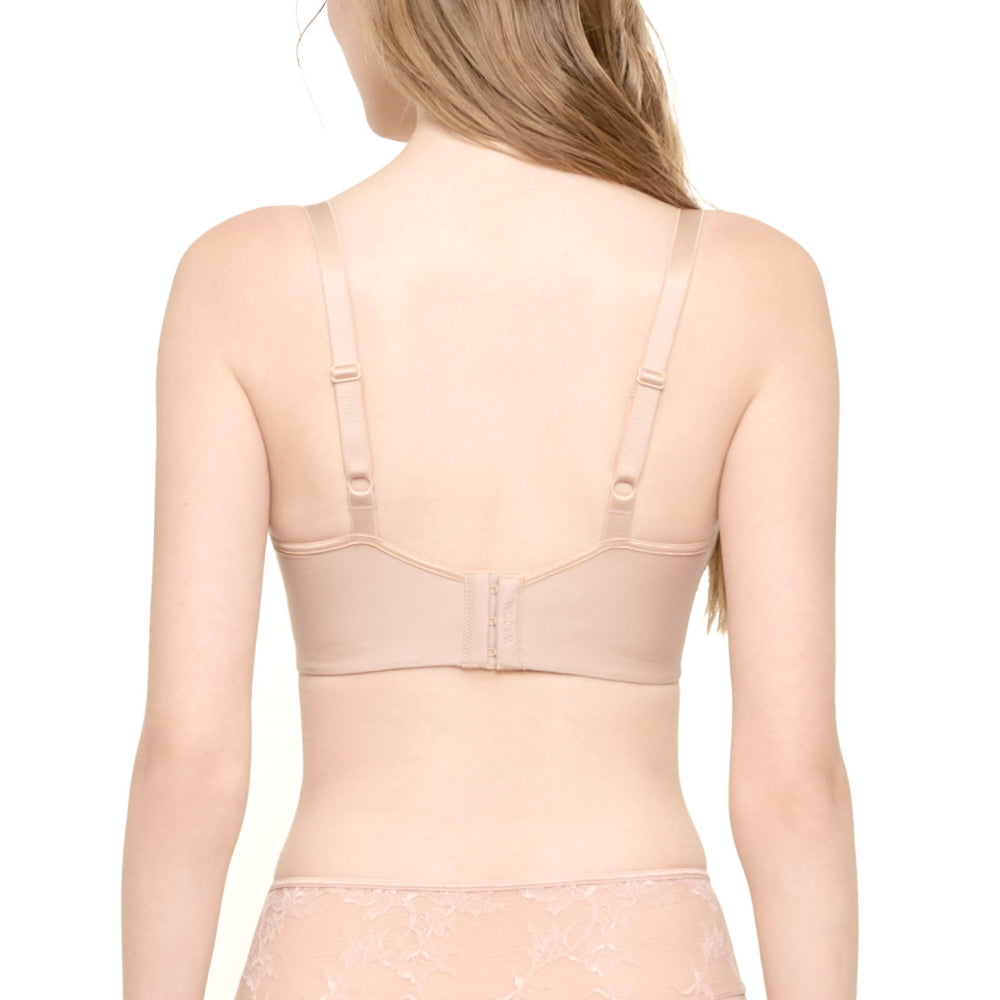 Wacoal Curve Diva บราไร้โครงเก็บกระชับ สาวคัพใหญ่ รุ่น WB7550/WQ1541 (เข้าคู่กางเกงใน รุ่น MU7550) สีเบจ (BE)