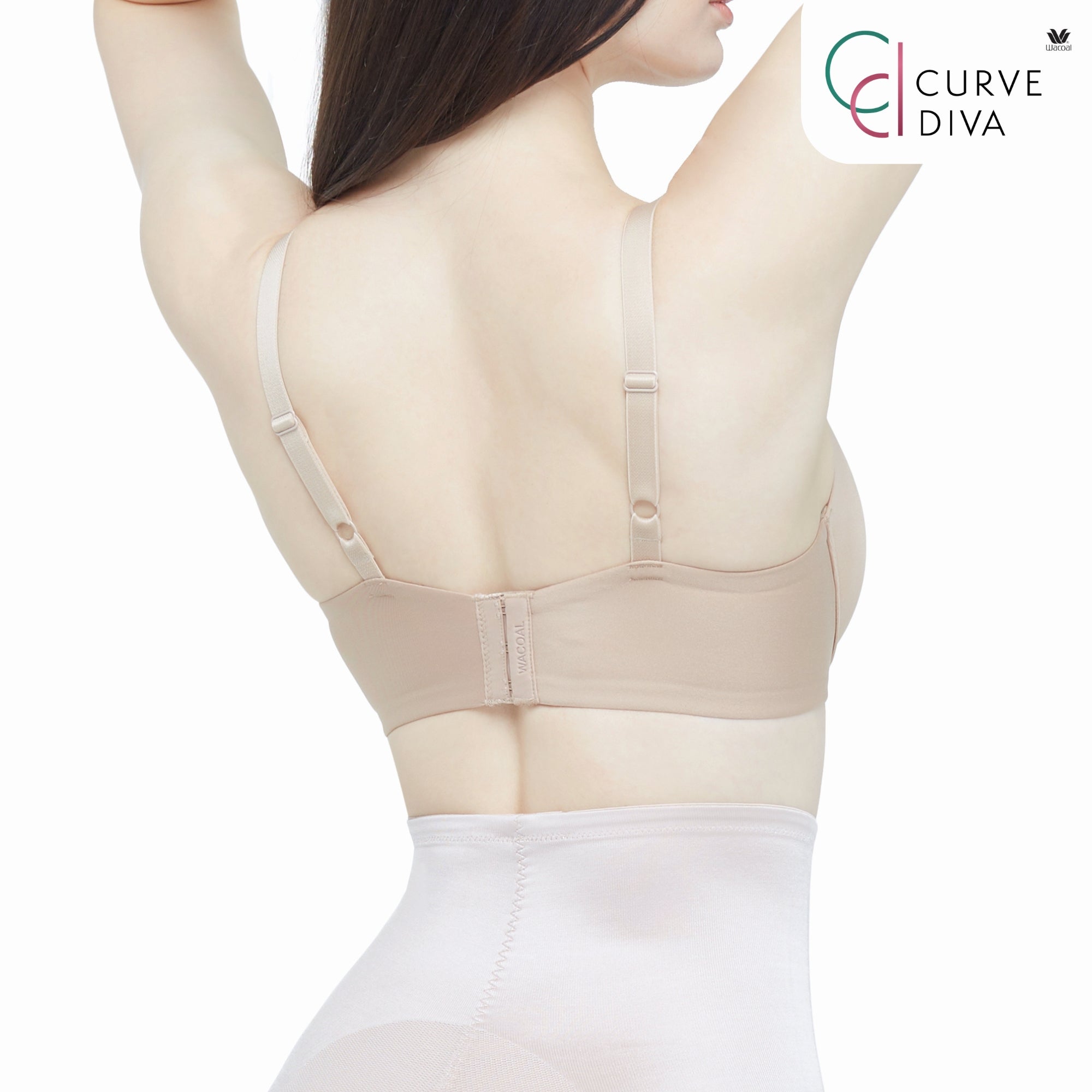 Wacoal Curve Diva บรามีโครงเก็บกระชับสาวคัพใหญ่ รุ่น WB7952 โอวัลติน (OT)