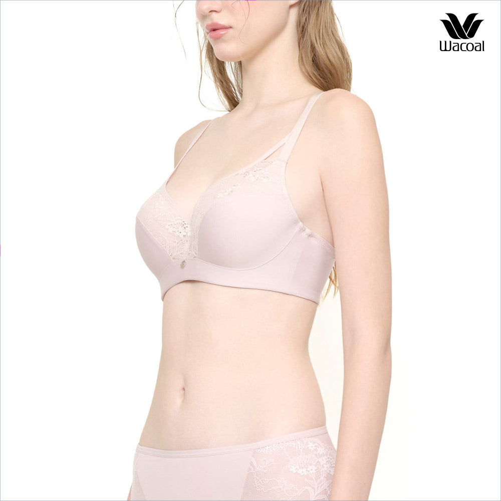 Wacoal บรามีโครง เก็บกระชับ ที่สุดของความกระชับ The Best of Wacoal รุ่น WB7996/WQ1868 (เข้าคู่กางเกงใน รุ่นMU7996) สีชมพูอ่อน (WR)