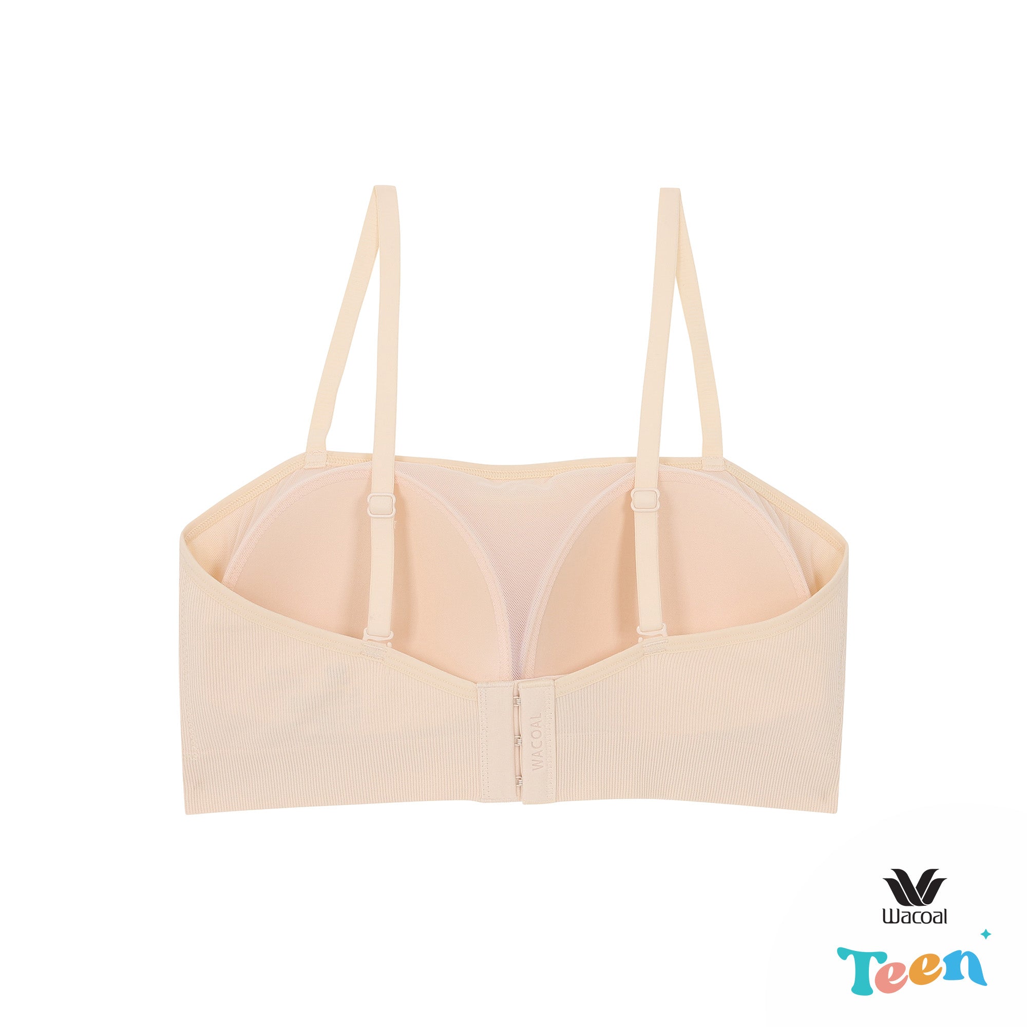 Wacoal Teen ชุดชั้นในสำหรับวัยใส บราไร้โครง รูปแบบเกาะอก รุ่น WBT109 (เข้าคู่ MUT108 ) สีเนื้อ (NN)