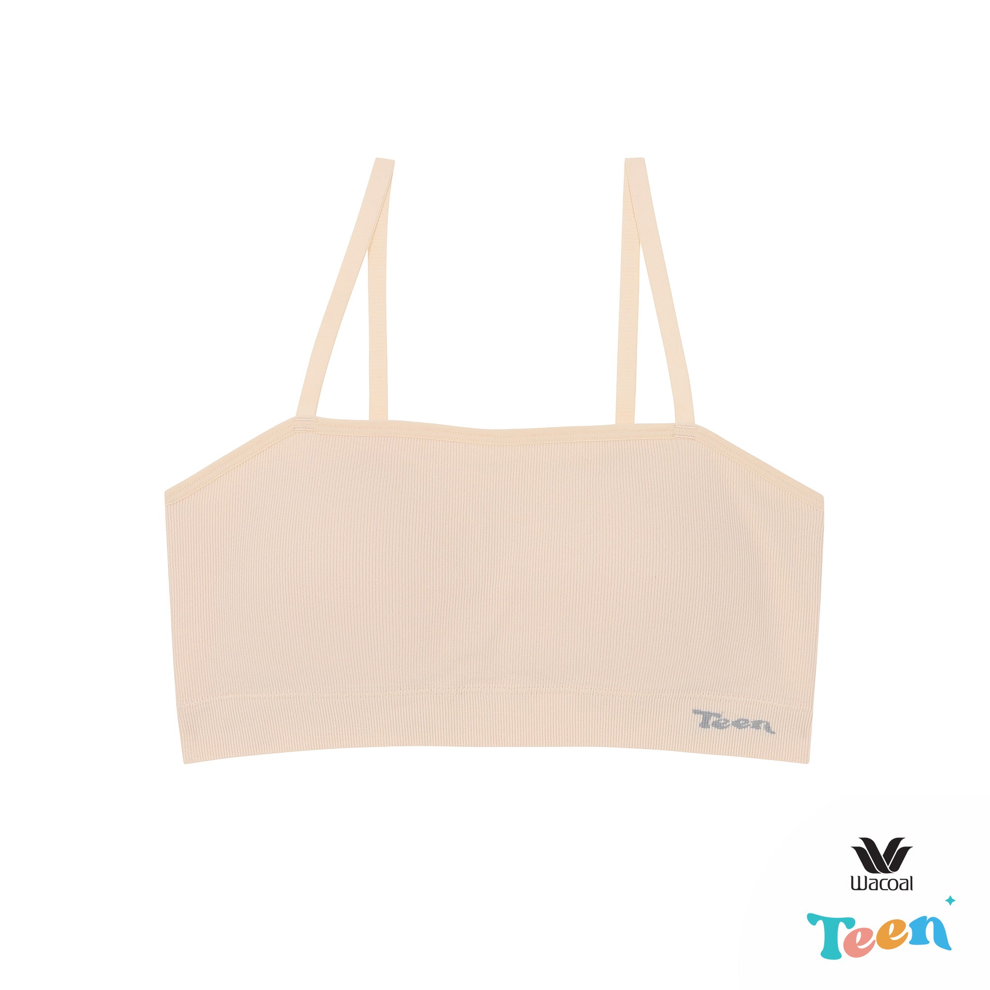 Wacoal Teen ชุดชั้นในสำหรับวัยใส บราไร้โครง รูปแบบเกาะอก รุ่น WBT109 (เข้าคู่ MUT108 ) สีเนื้อ (NN)