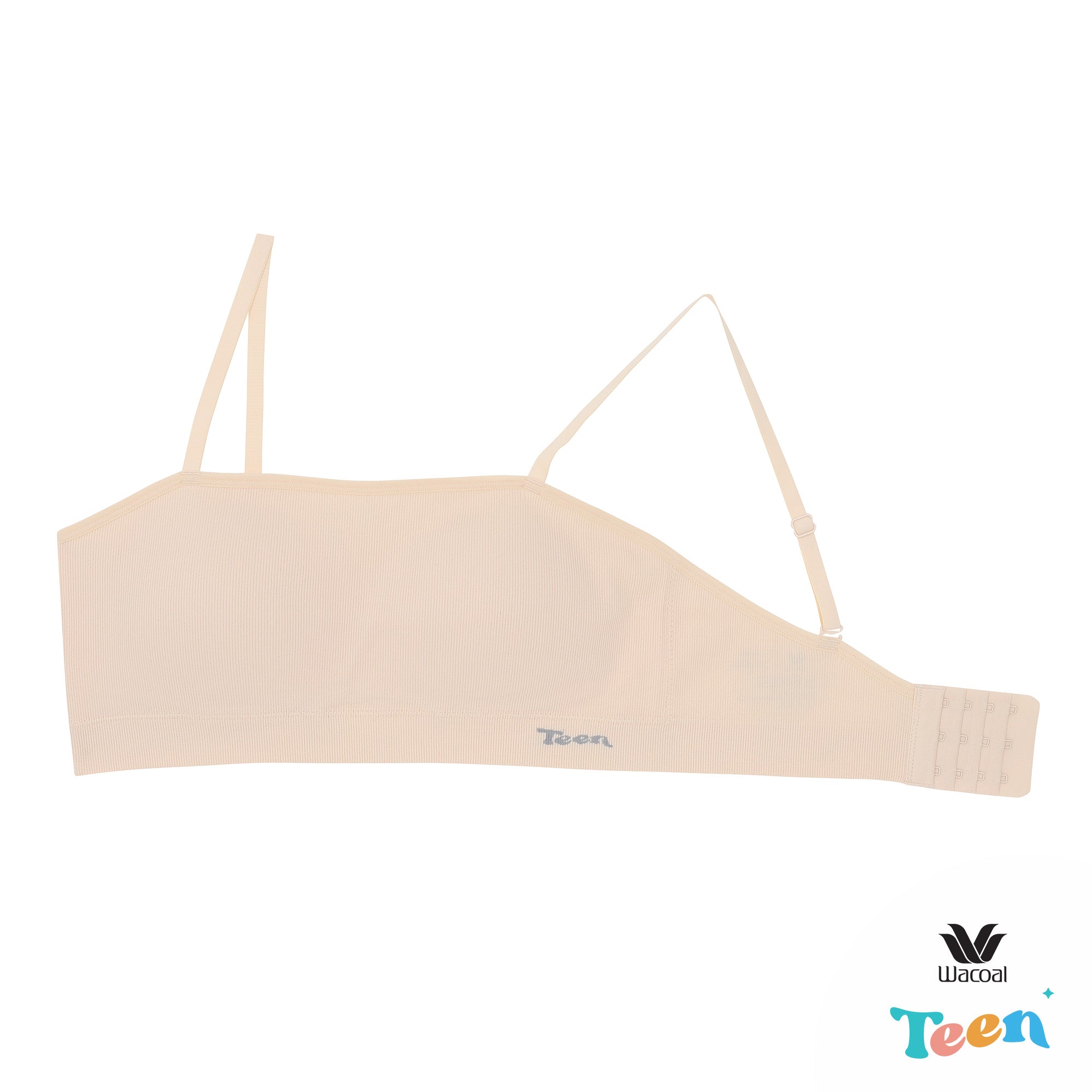 Wacoal Teen ชุดชั้นในสำหรับวัยใส บราไร้โครง รูปแบบเกาะอก รุ่น WBT109 (เข้าคู่ MUT108 ) สีเนื้อ (NN)
