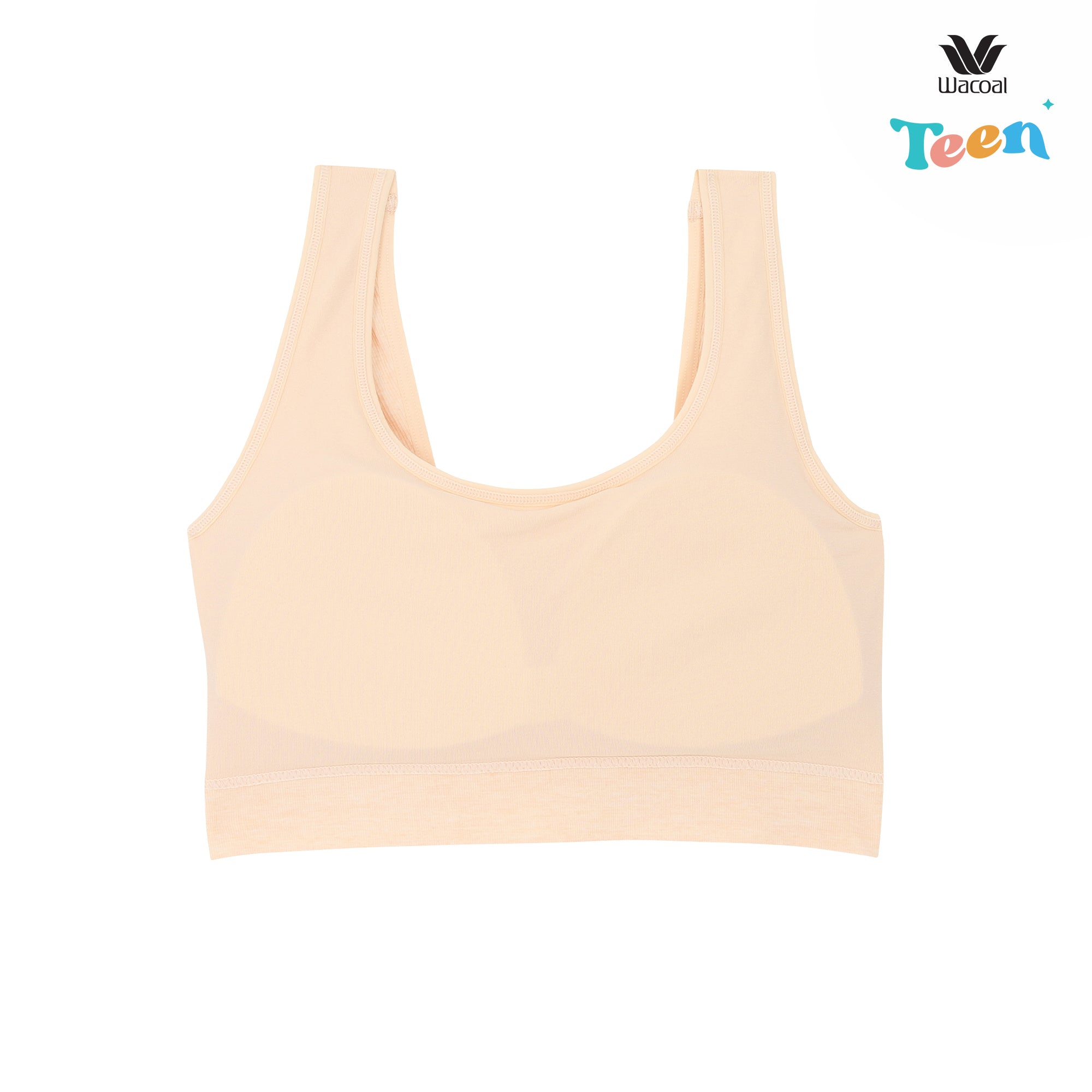 Wacoal Teen ชุดชั้นในสำหรับวัยใส บราไร้โครง รุ่น WBT118 สีเบจ (BE)