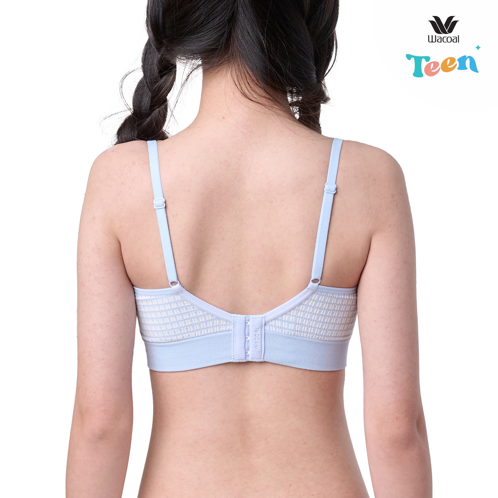 Wacoal Teen ชุดชั้นในสำหรับวัยใส บราไร้โครง รุ่น WBT119 สีฟ้า (SX)