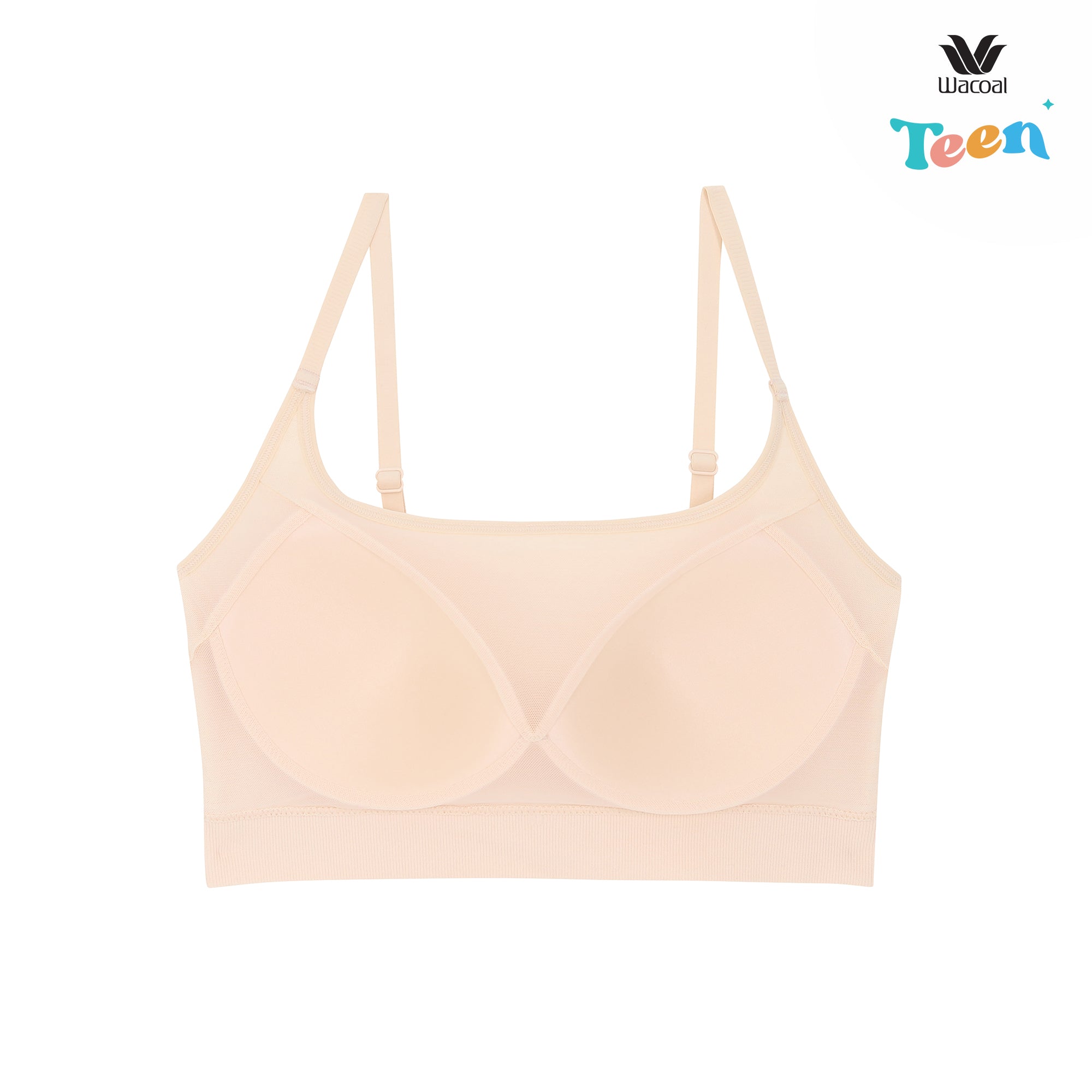 Wacoal Teen ชุดชั้นในสำหรับวัยใส บราไร้โครง รุ่น WBT119 สีเบจ (BE)