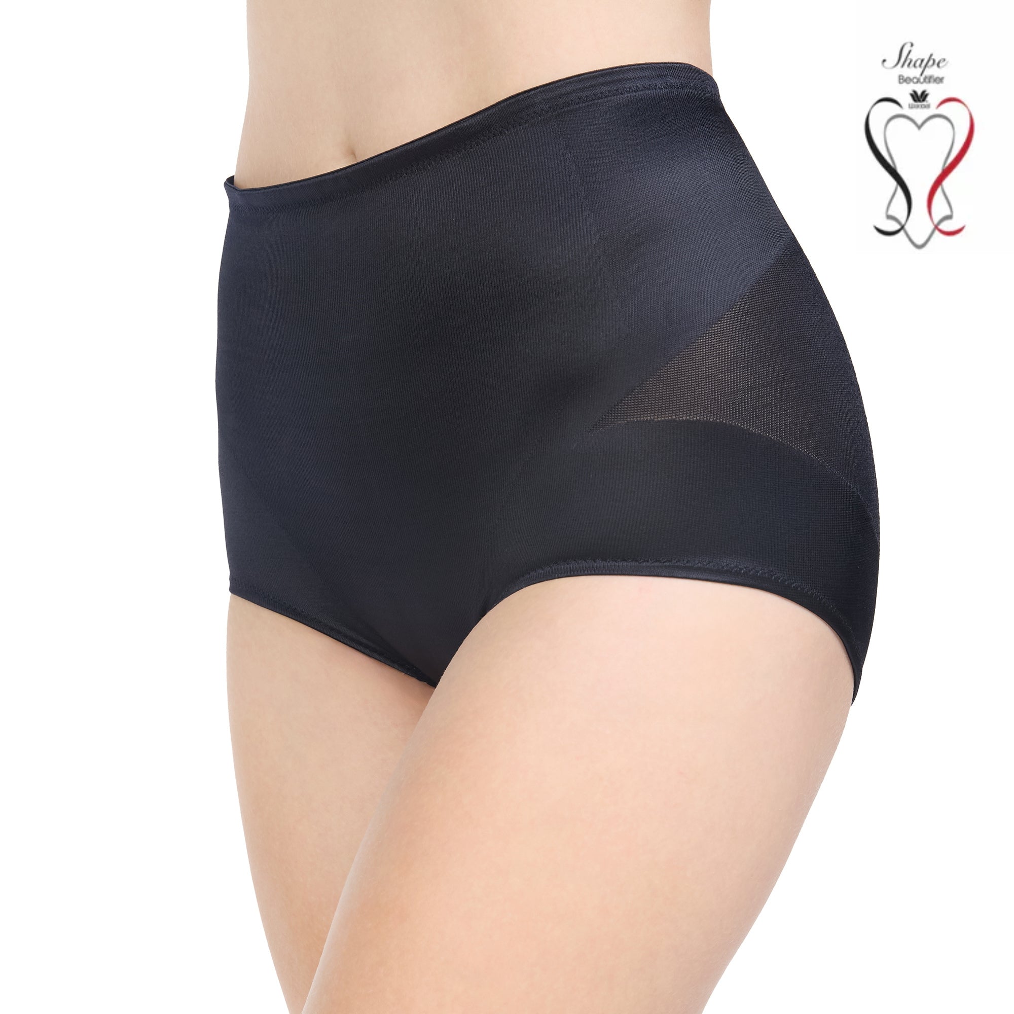 Wacoal Shapewear Stay กางเกงกระชับหน้าท้อง ยกสะโพก รุ่น WG1261 สีดำ (BL)