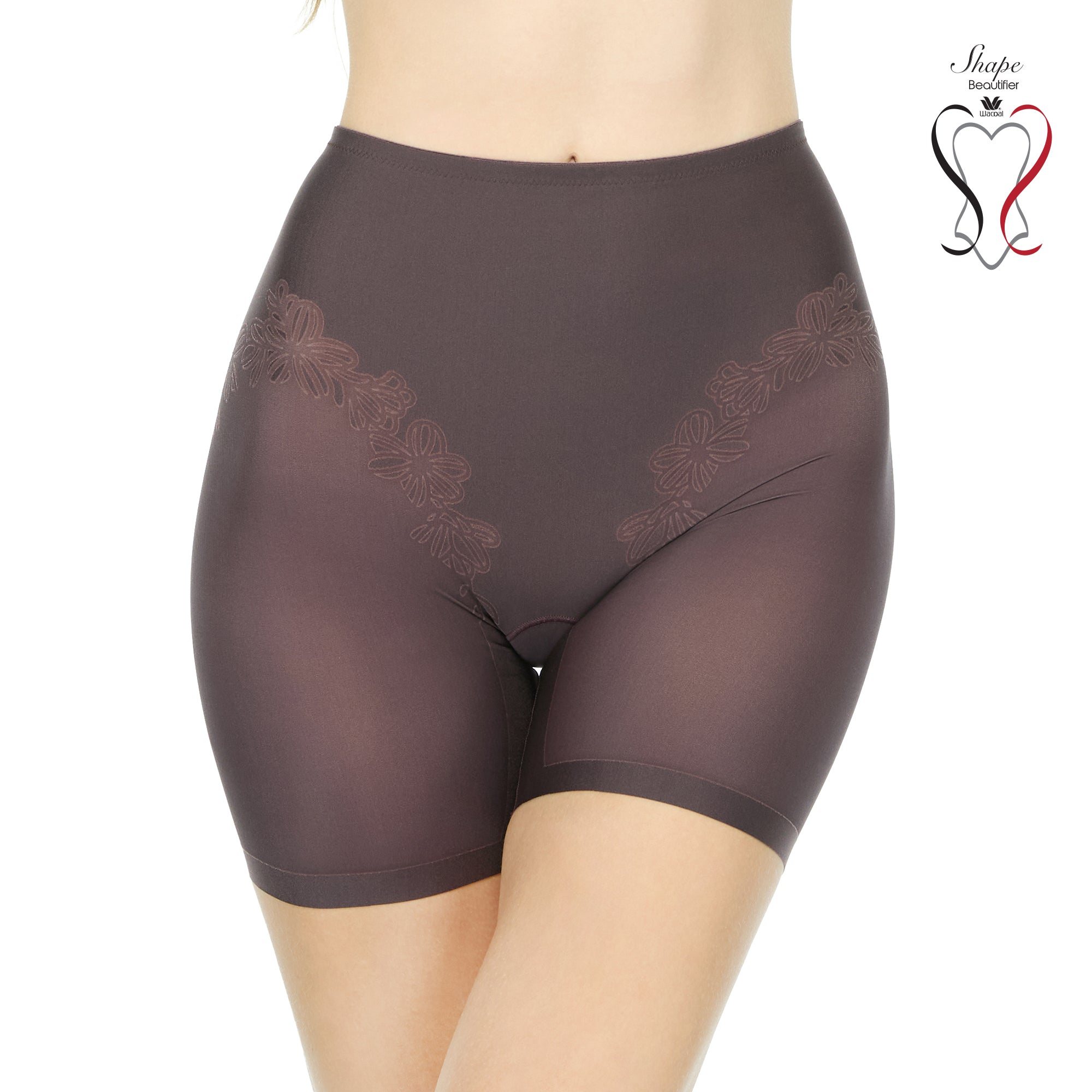 Wacoal Shape Beautifier Stay กางเกงเก็บกระชับ แบบสเตย์ รุ่น WG4132 สีม่วงเข้ม (VU)