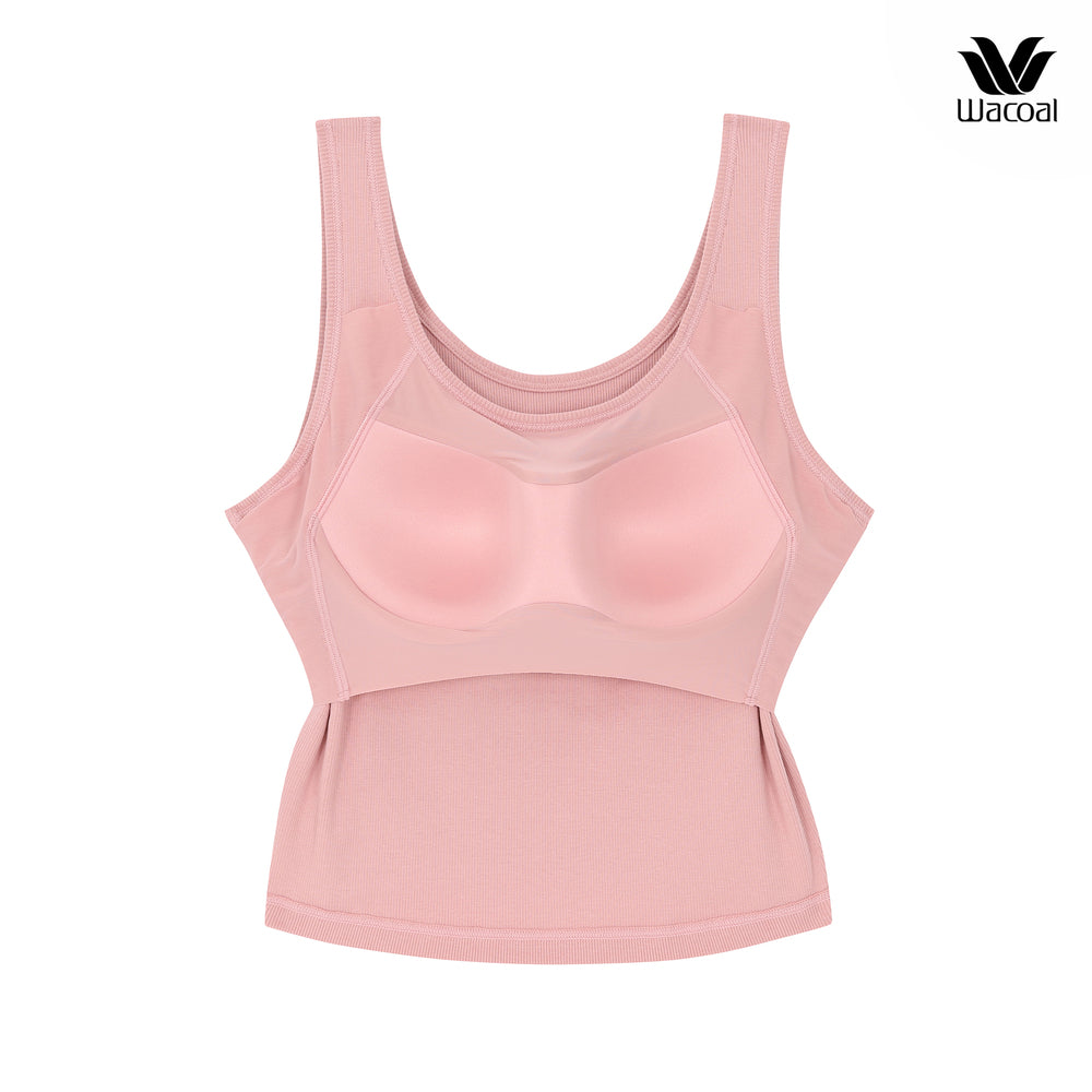 Wacoal เสื้อกล้ามมีบรา Bra Top รุ่น WH4A05 สีชมพู (CP)