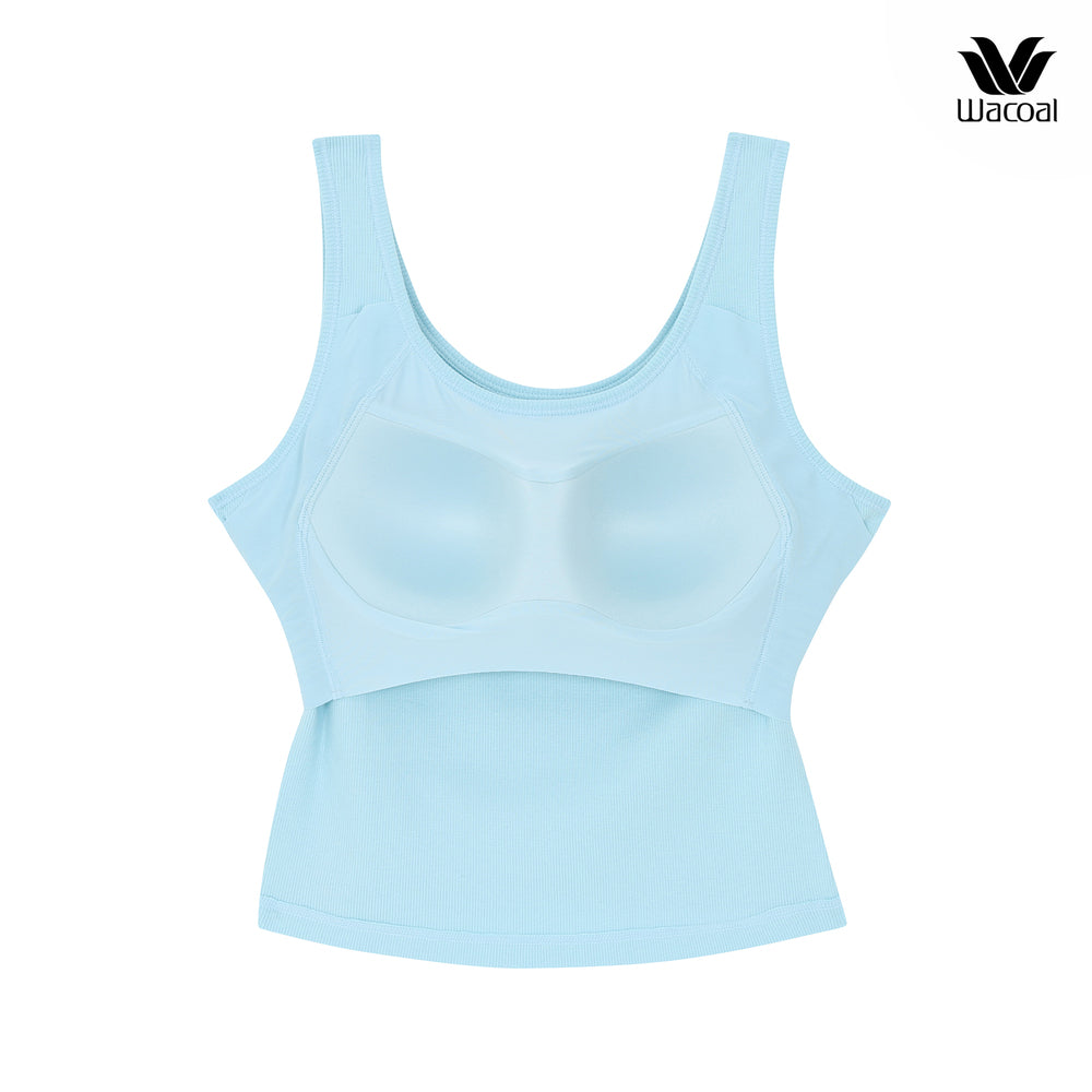 Wacoal เสื้อกล้ามมีบรา Bra Top รุ่น WH4A05 สีฟ้า (SX)