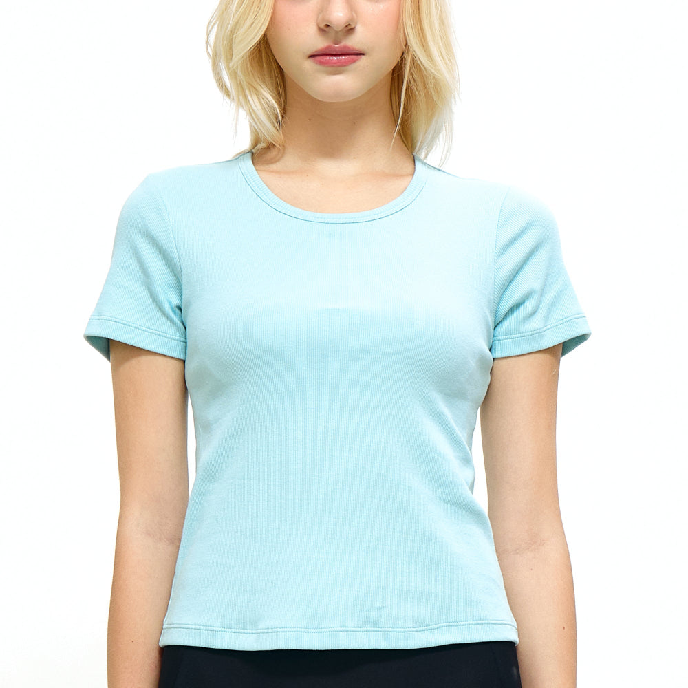 Wacoal เสื้อยืดมีบรา Bra Top รุ่น WH4A07 สีฟ้า (SX)