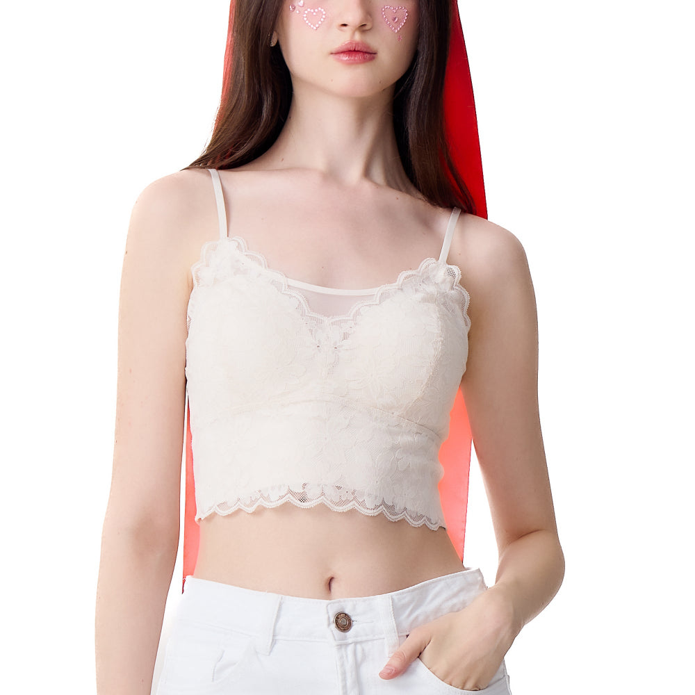 Wacoal Lingerie บราสวมหัวตกแต่งลูกไม้ รุ่น WH4A11 สีเบจ (BE)