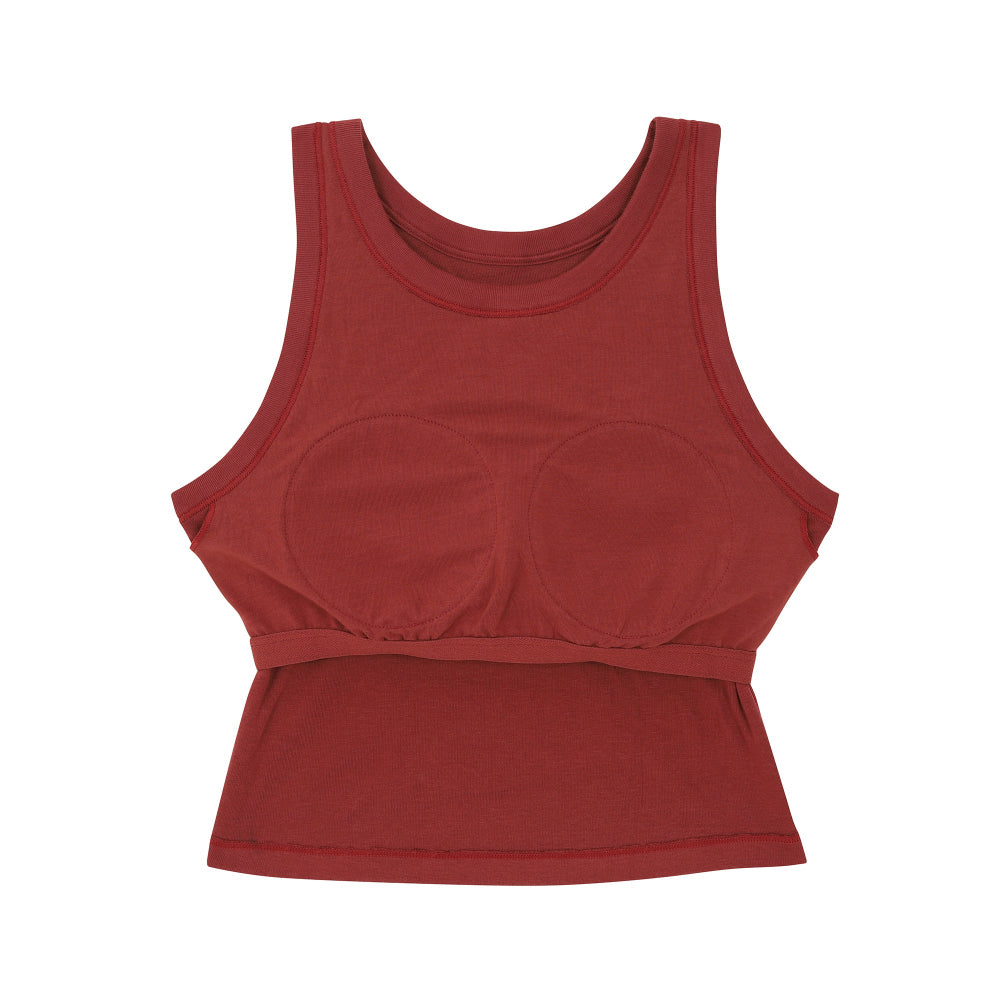 Wacoal X Milly & Mercy เสื้อกล้ามมีบรา รุ่น WH4N17 สีน้ำตาล (BR)