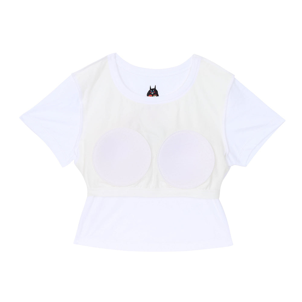 Wacoal X Milly & Mercy เสื้อยืดมีบราในตัว รุ่น WH4N19 สีขาว (WH)