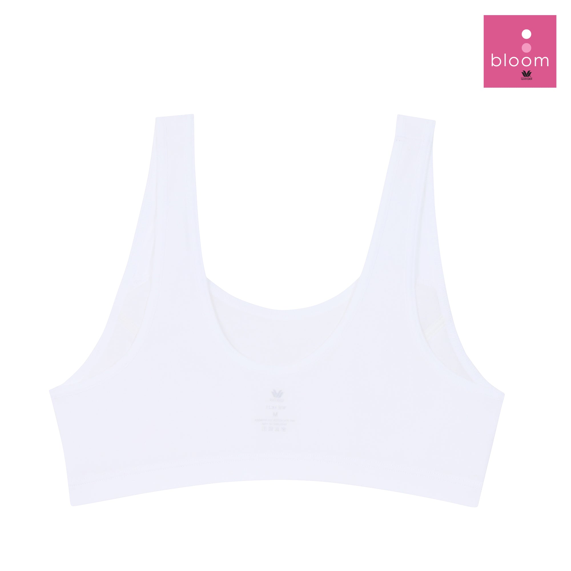 Wacoal Bloom Step 2 ชุดชั้นในสำหรับเด็ก เสื้อกล้ามครึ่งตัวแบบเรียบ รุ่น WH6K21 สีขาว (WH)
