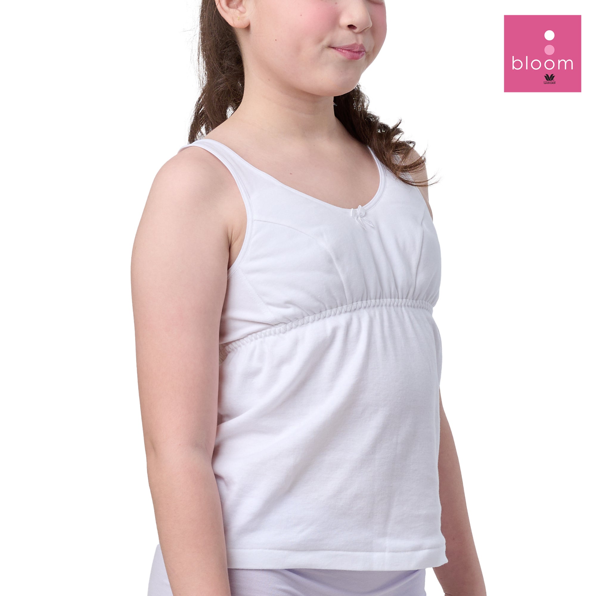 Wacoal Bloom Step 2 ชุดชั้นในสำหรับเด็ก เสื้อบังทรงกึ่งยกทรง แบบเรียบ รุ่น WH6M66