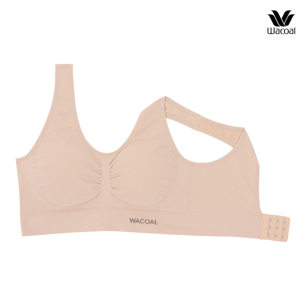 Wacoal Lingerie บรามีตะขอ ไร้ตะเข็บ รุ่น WH9C43 สีเบจ (BE)