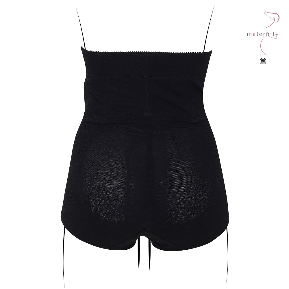 Wacoal Maternity Stay สเตย์สำหรับคุณแม่หลังคลอด รูปแบบขาสั้นเอวสูง รุ่น WM2060 สีดำ (BL)