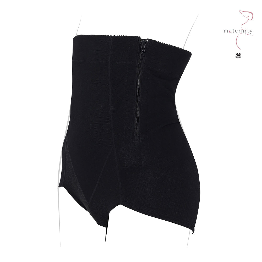 Wacoal Maternity Stay สเตย์สำหรับคุณแม่หลังคลอด รูปแบบขาสั้นเอวสูง รุ่น WM2060 สีดำ (BL)