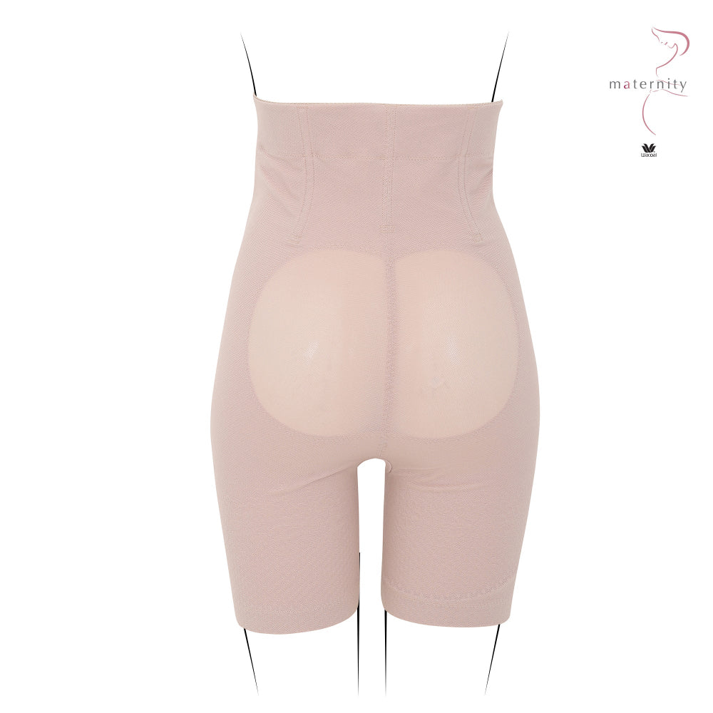 Wacoal Maternity Stay สเตย์สำหรับคุณแม่หลังคลอด รูปแบบขายาวเอวสูง รุ่น WM2061 สีเบจ (BE)