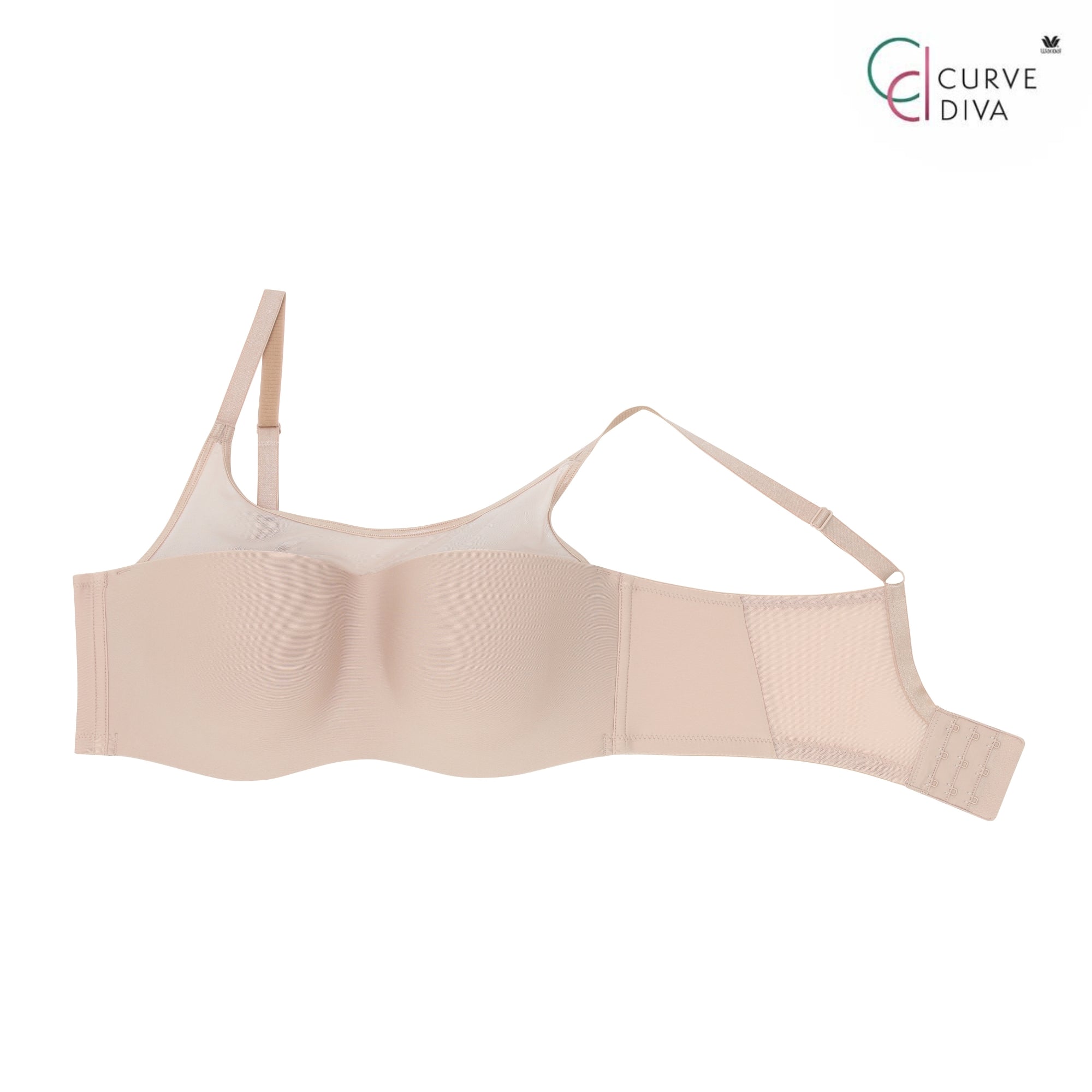 Wacoal Curve Diva บรามีโครงเก็บกระชับ สาวพลัสไซซ์ รุ่น WQ1863 สีเบจ (BE)