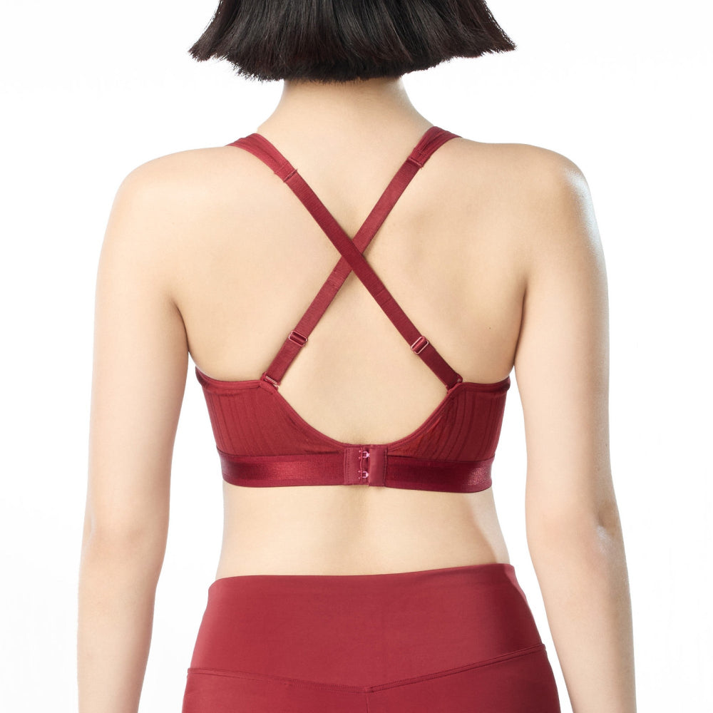 Wacoal Motion Wear บราสำหรับออกกำลังกาย In to Out รุ่น WR1249 สีแดง (RE)