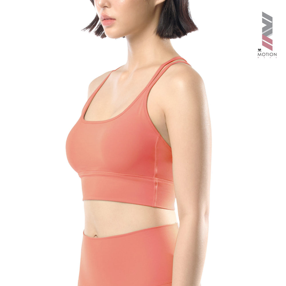 Wacoal Motion Wear บราสำหรับออกกำลังกาย In to Out รุ่น WR3213 สีแดงอมส้ม (PO)