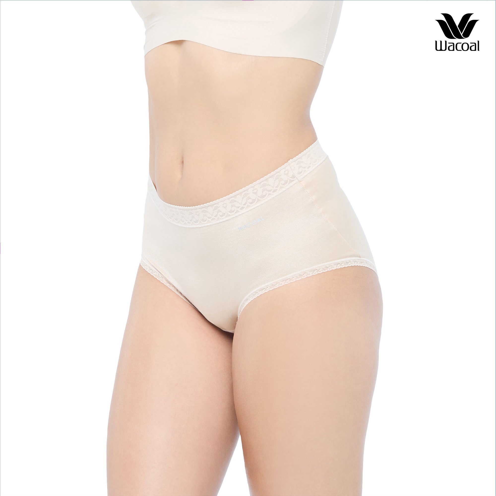 Wacoal H-fit secret support กางเกงในกระชับหน้าท้อง รุ่น WU3545 สีเบจ (BE)